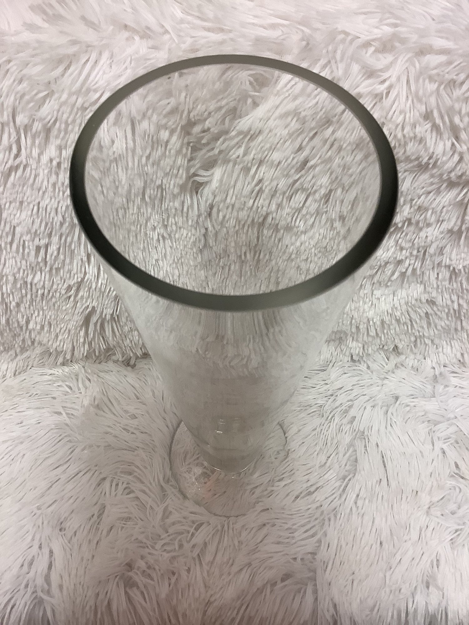Tall clear vase image 0
