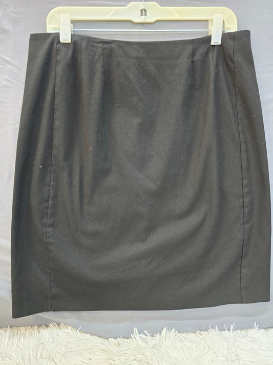 New York and company black knee length skirt Size 12 image 1