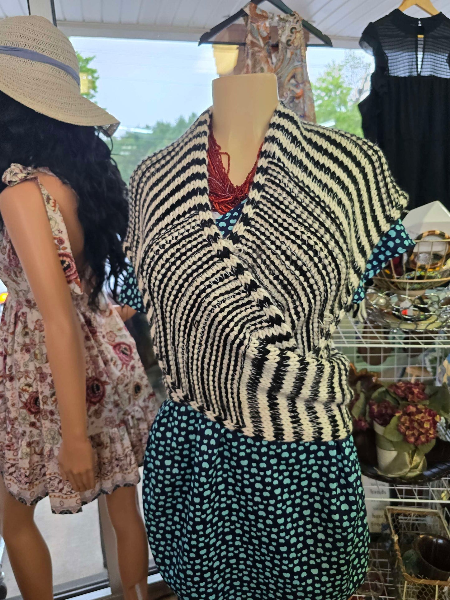 Black and white scarf image 1
