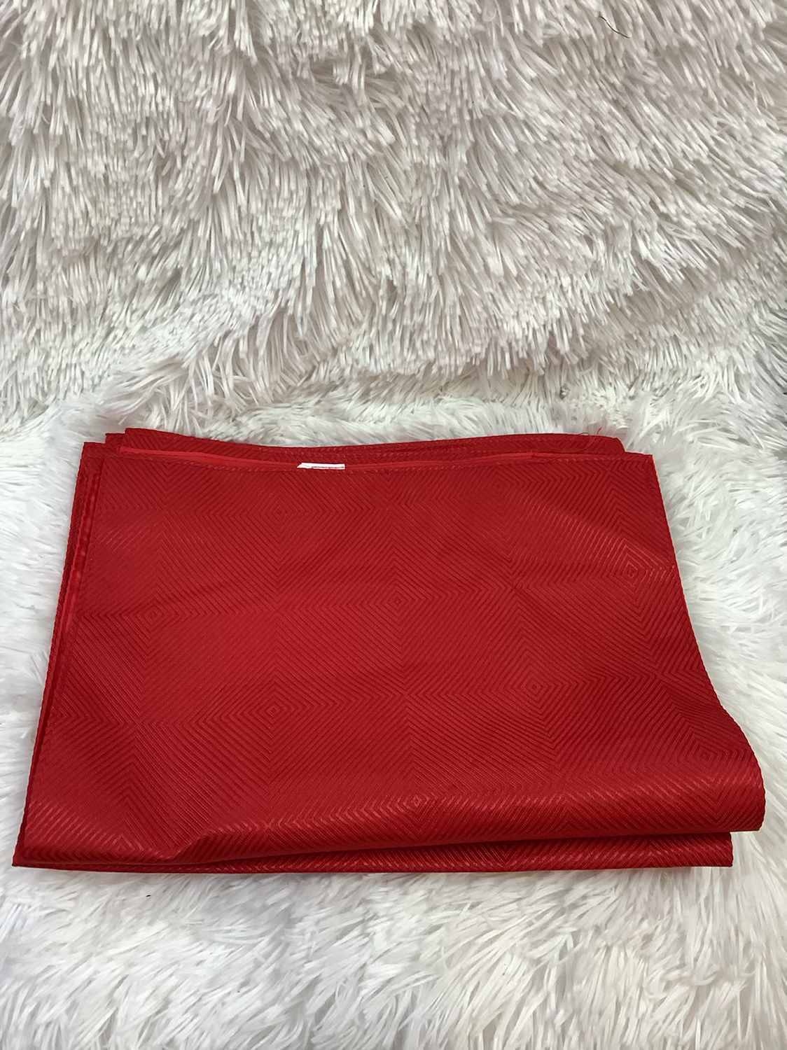 Red placemats set of 5 image 0