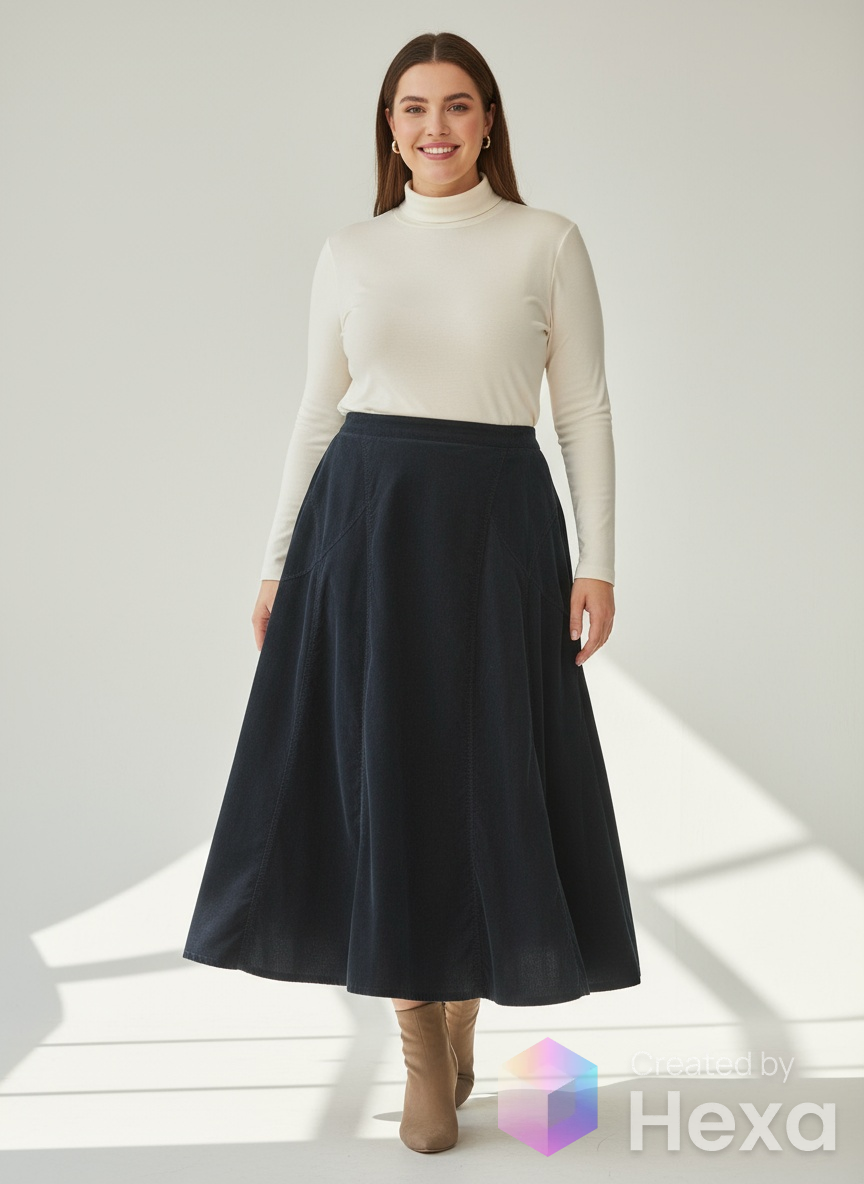 Corduroy ankle length skirt size 14 image 0