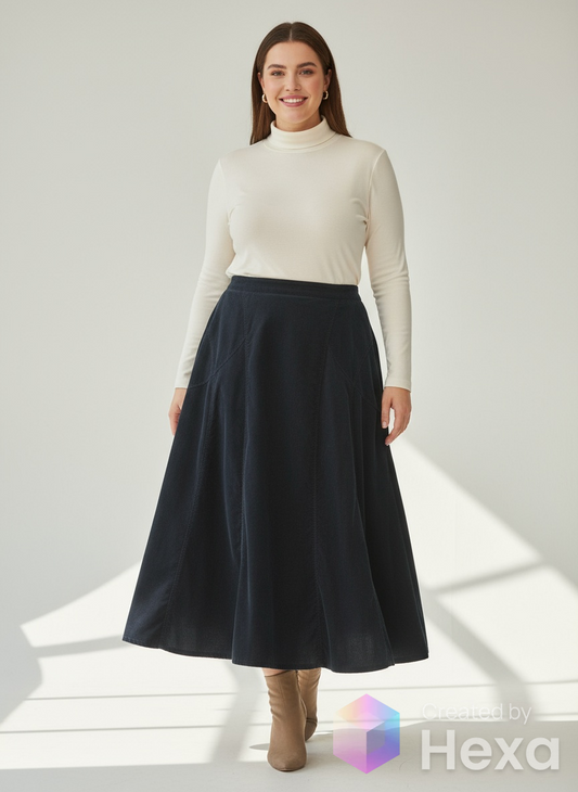 Corduroy ankle length skirt size 14 image 0