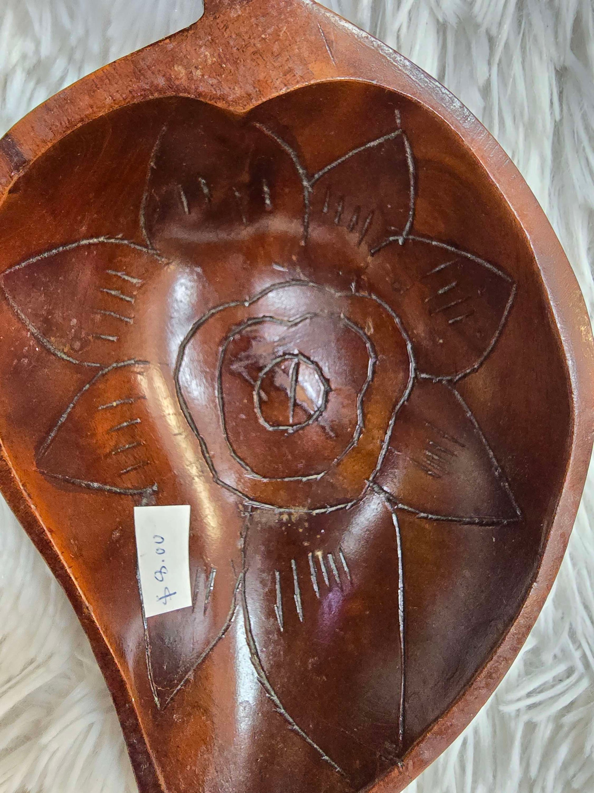 Hand carved wooden dish image 7