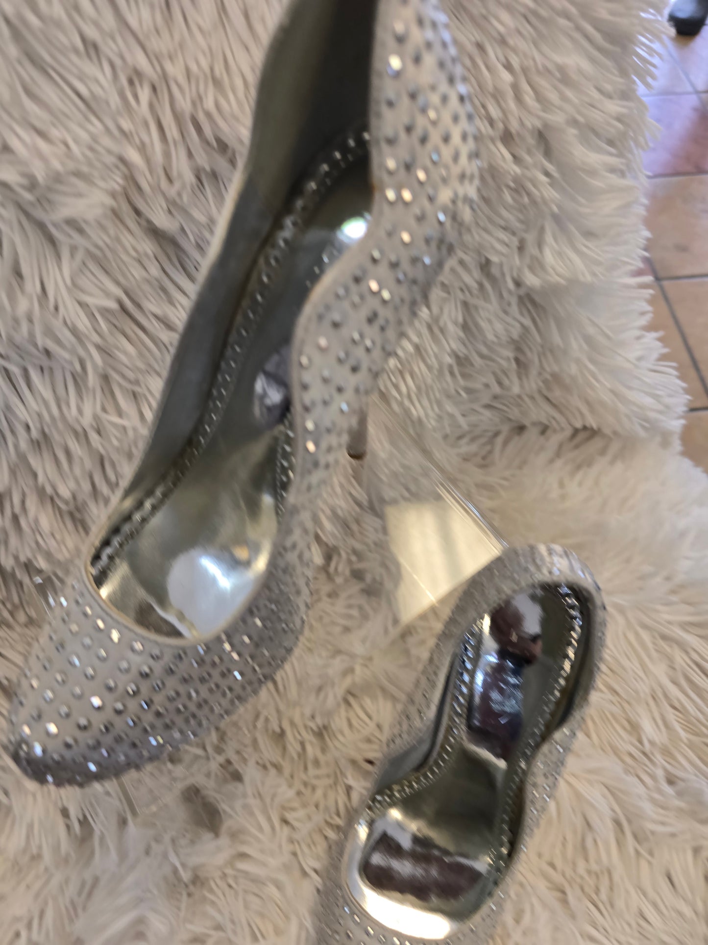 Liliana Silver stilettos size 5.5 image 3