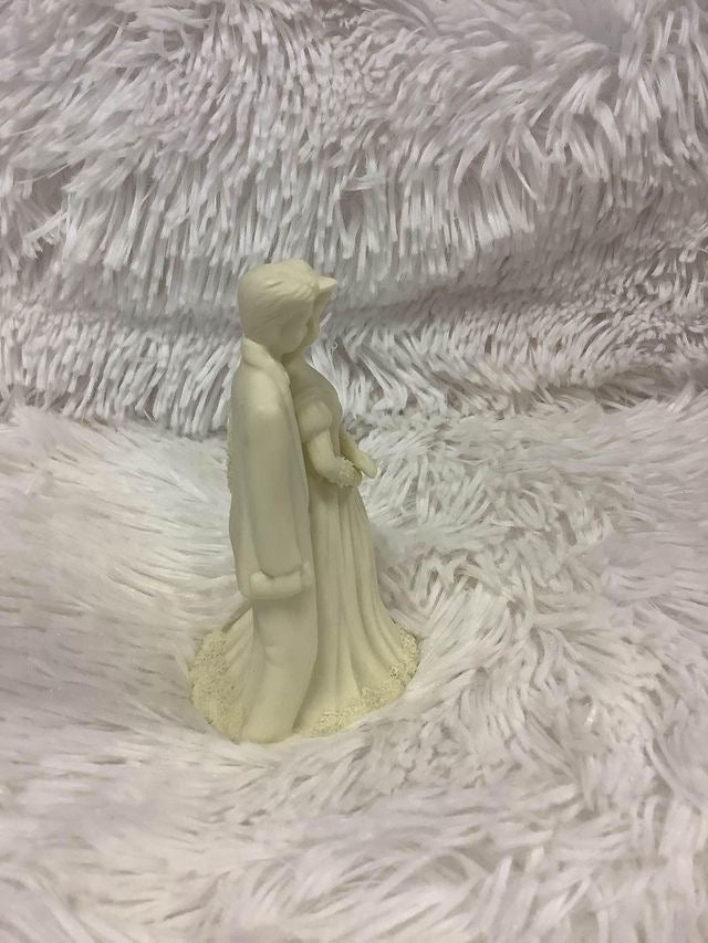 vintage porcelain wedding cake topper image 3