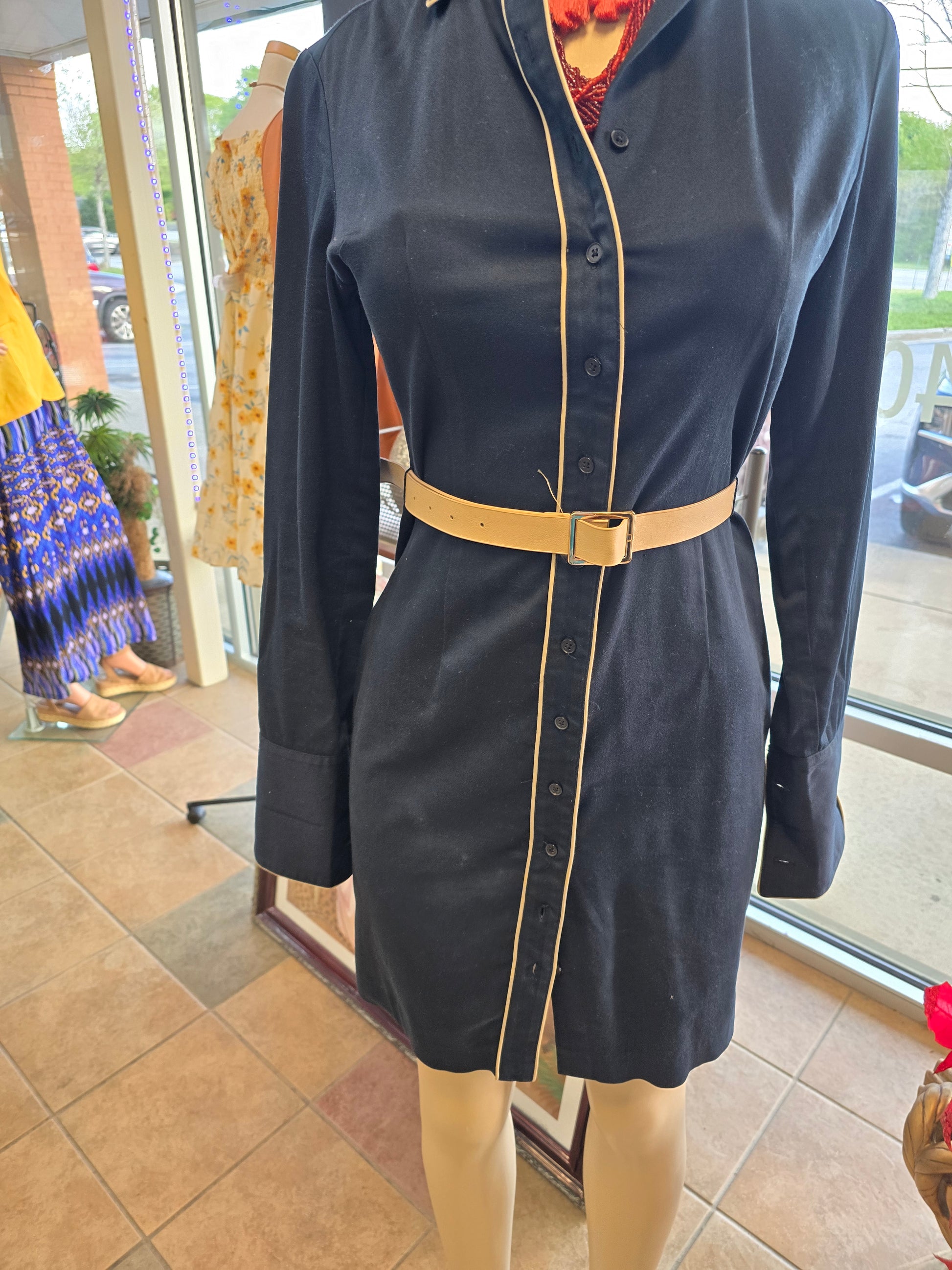 Express stretch shirt dress size 3/4 image 3