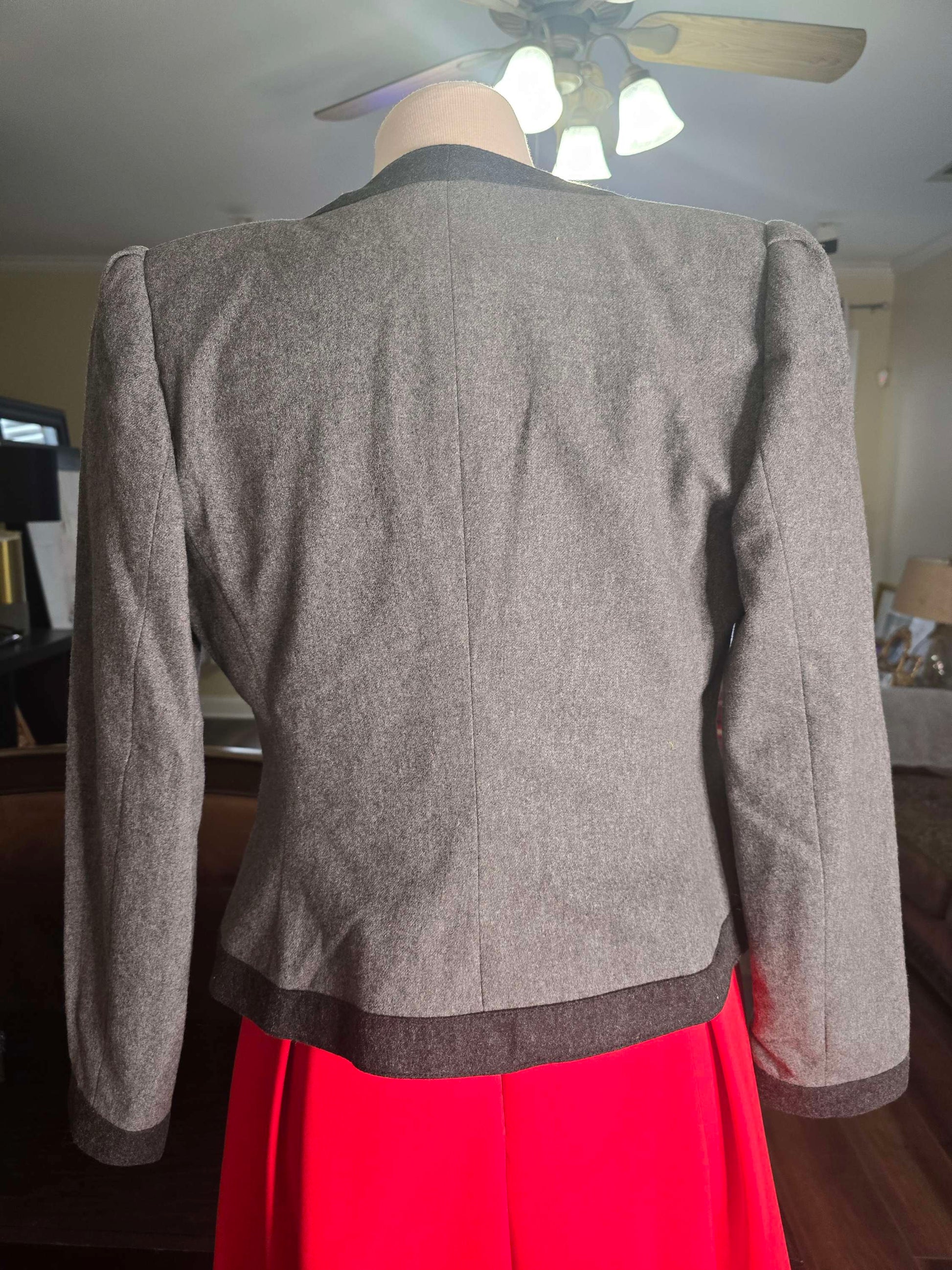 Vintage sasson blazer jacket gray 10/11 image 5