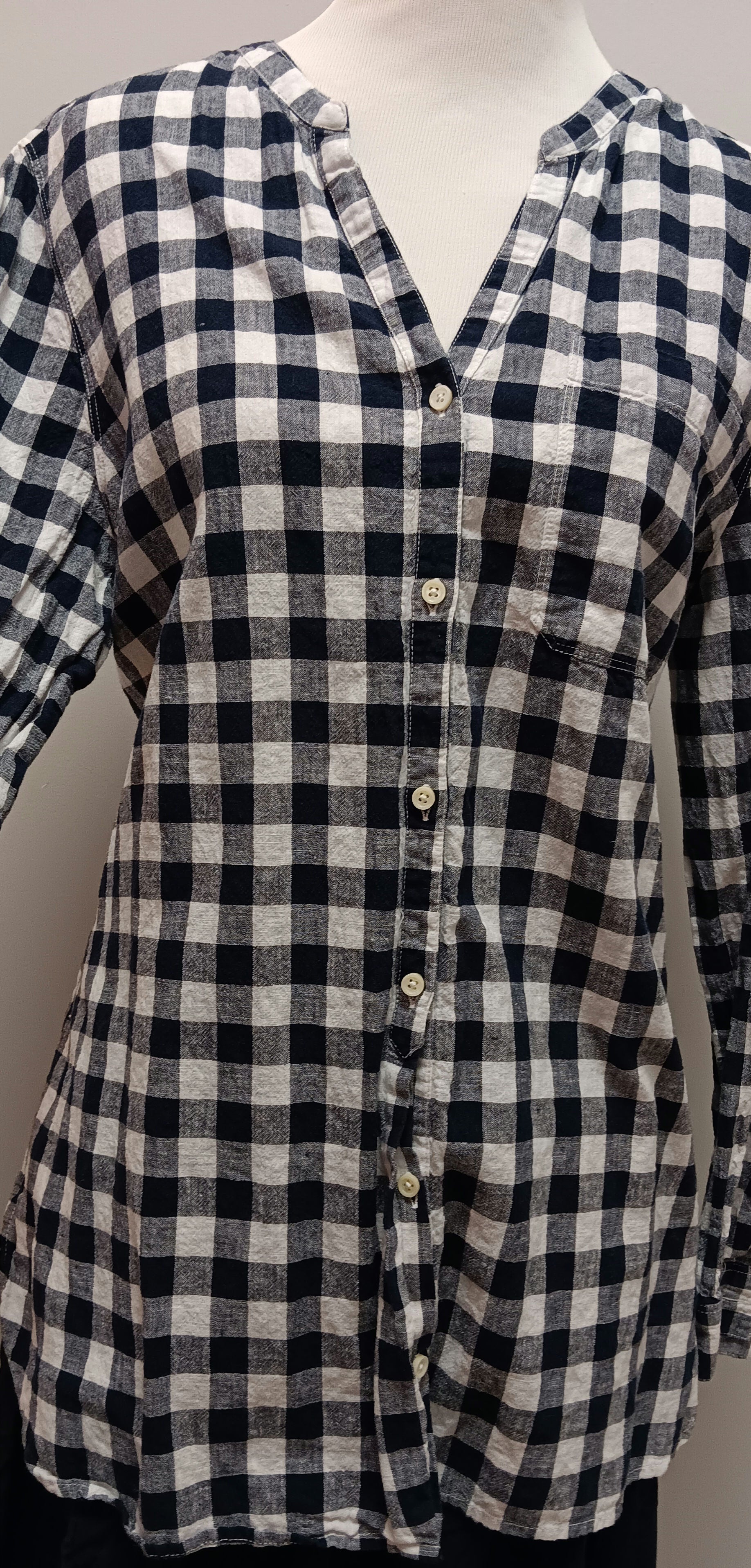 Old navy blue stripe tunic blouse size 1X image 8