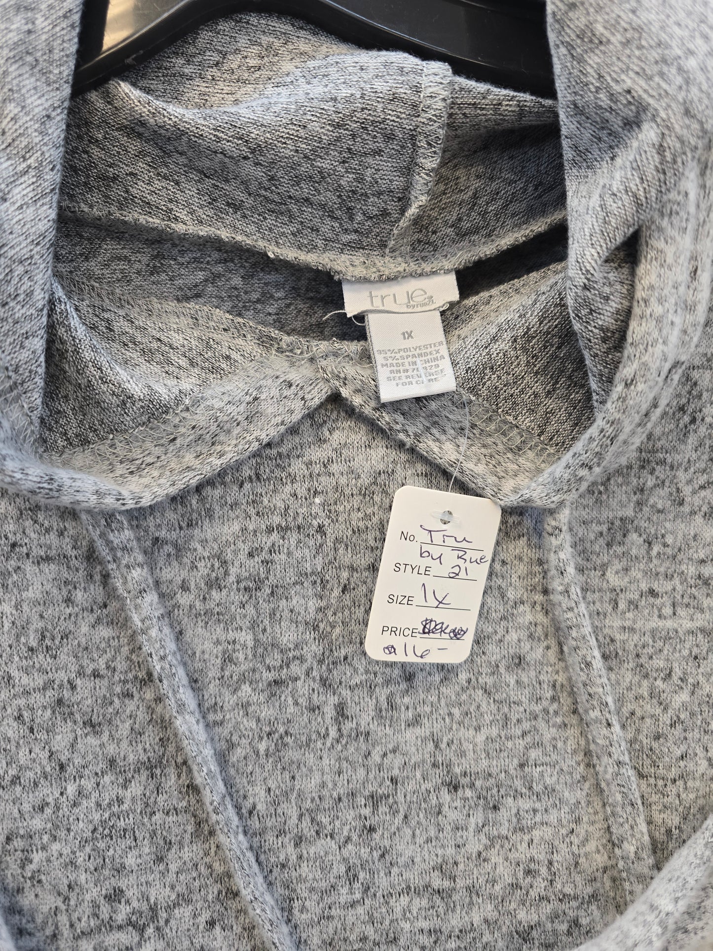 Crop top hoodie sweater 1X image 5