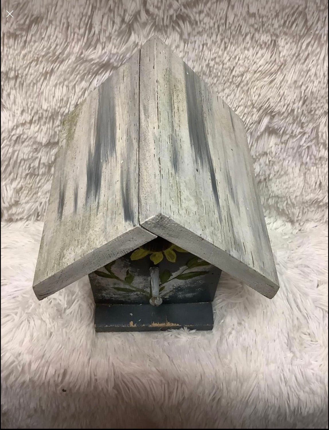 Hand painted bird house sunflower image 4