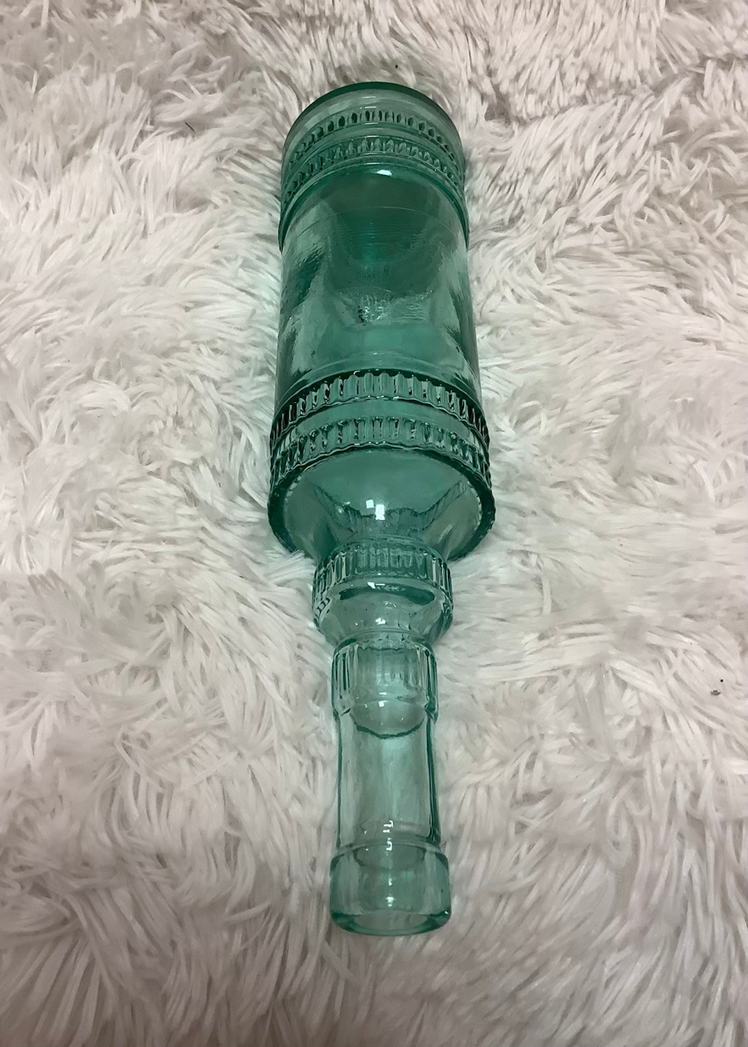Sea foam green textured bottle image 4