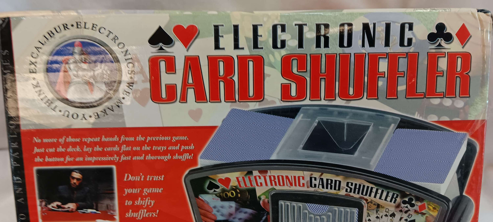 Electronic card shuffler image 1