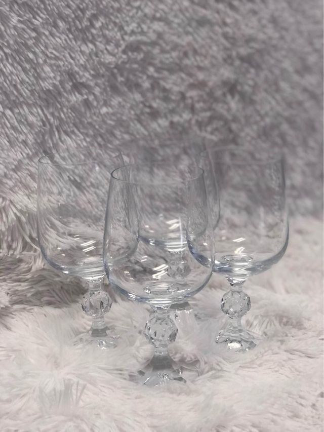 Set of 4 Claudia Bohemian crystal wine glass image 1