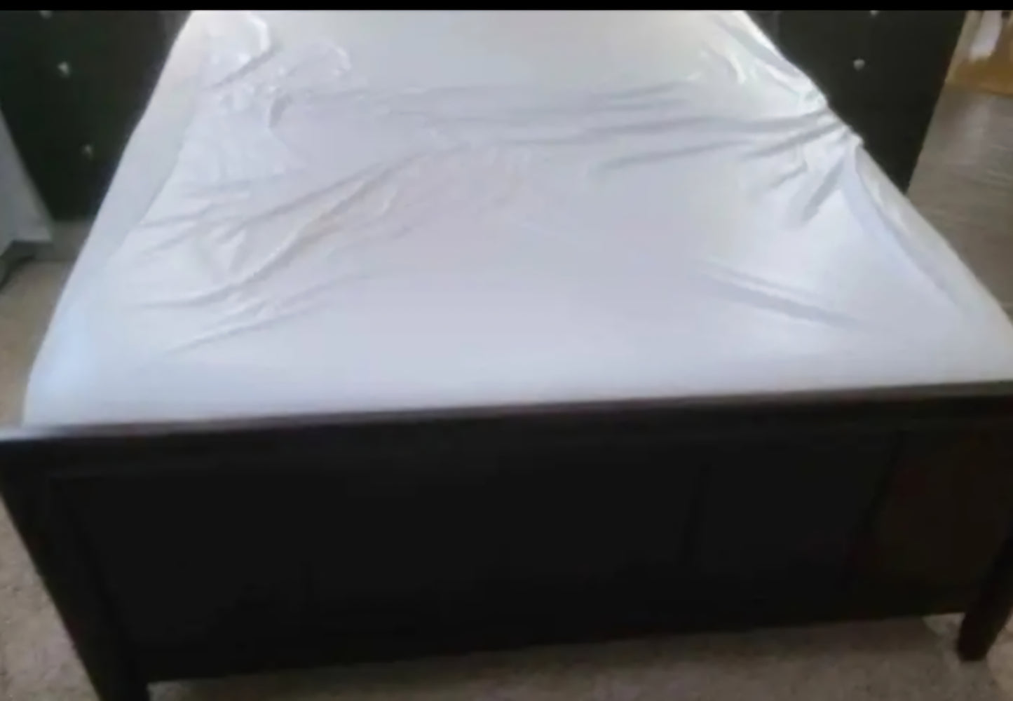 King bed frame headboard footboard side rails image 3