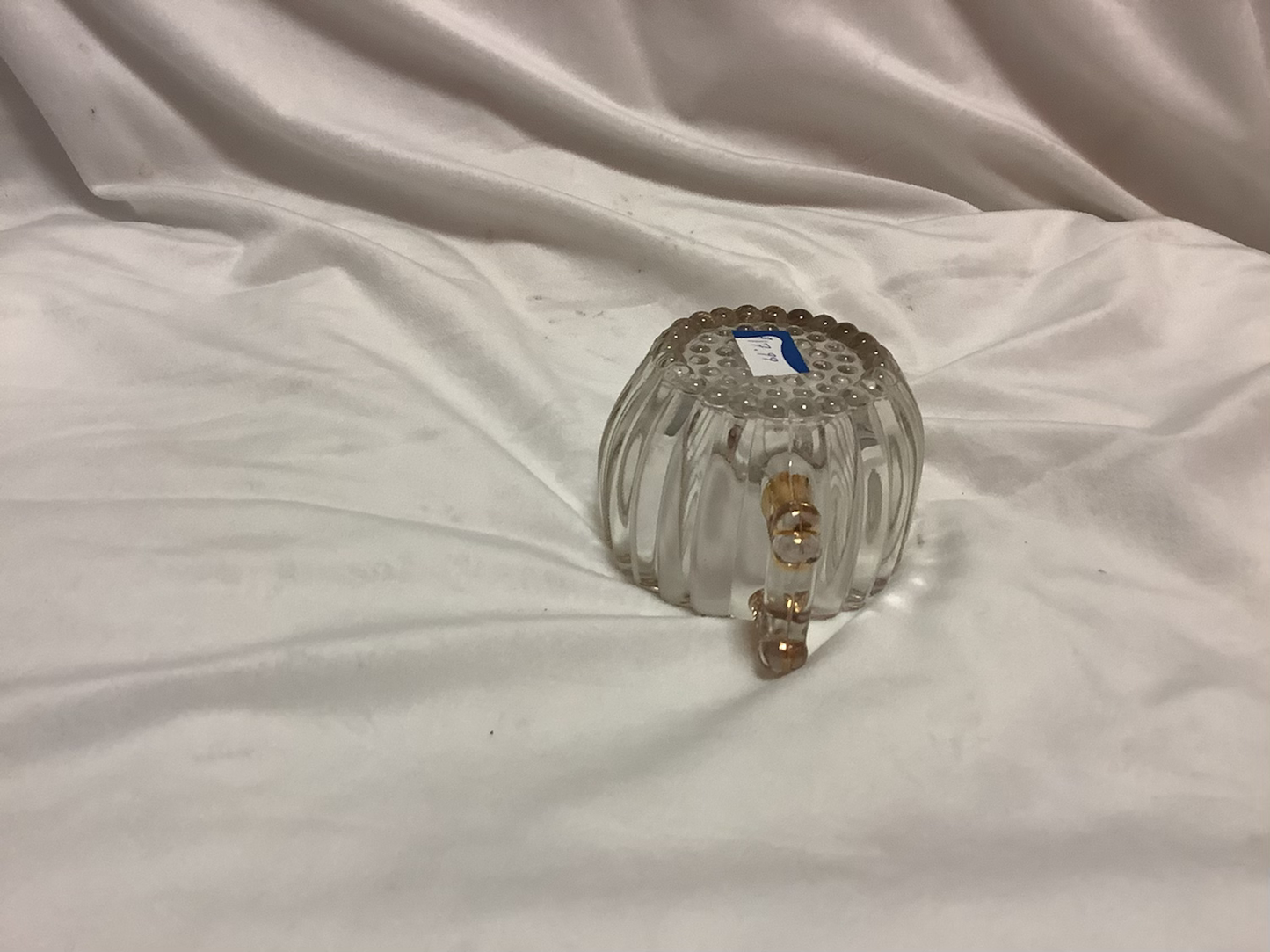 Jeannette Gold Clear Glass Open Bowl image 5