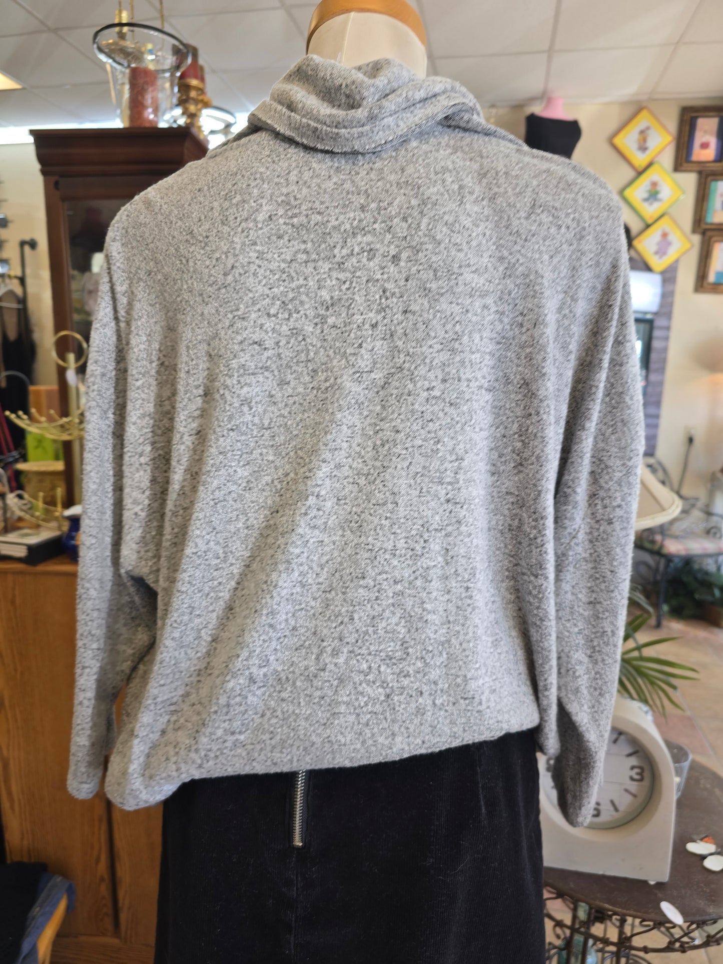 Long sleeve sweater blouse 1X image 5