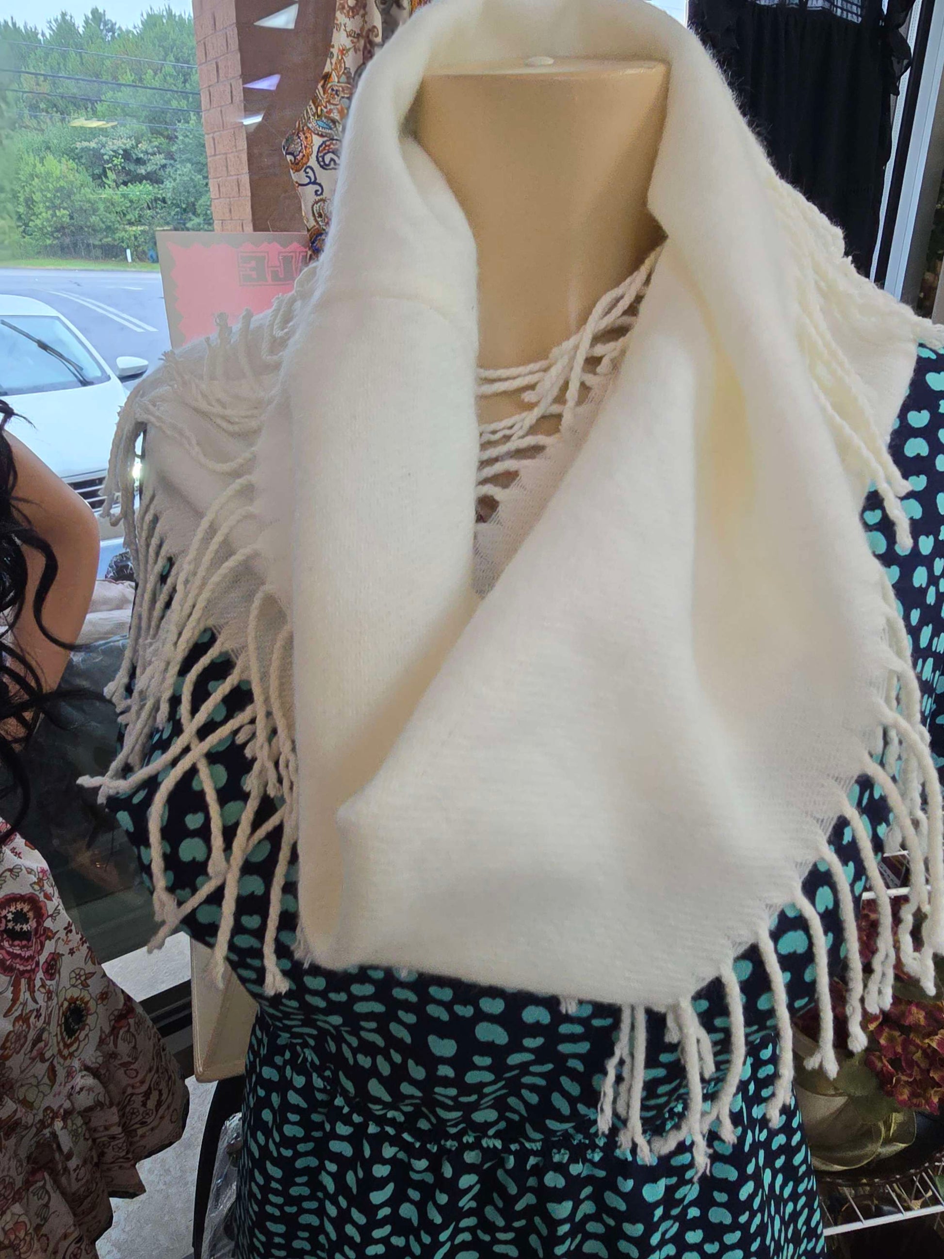 White scarf image 2