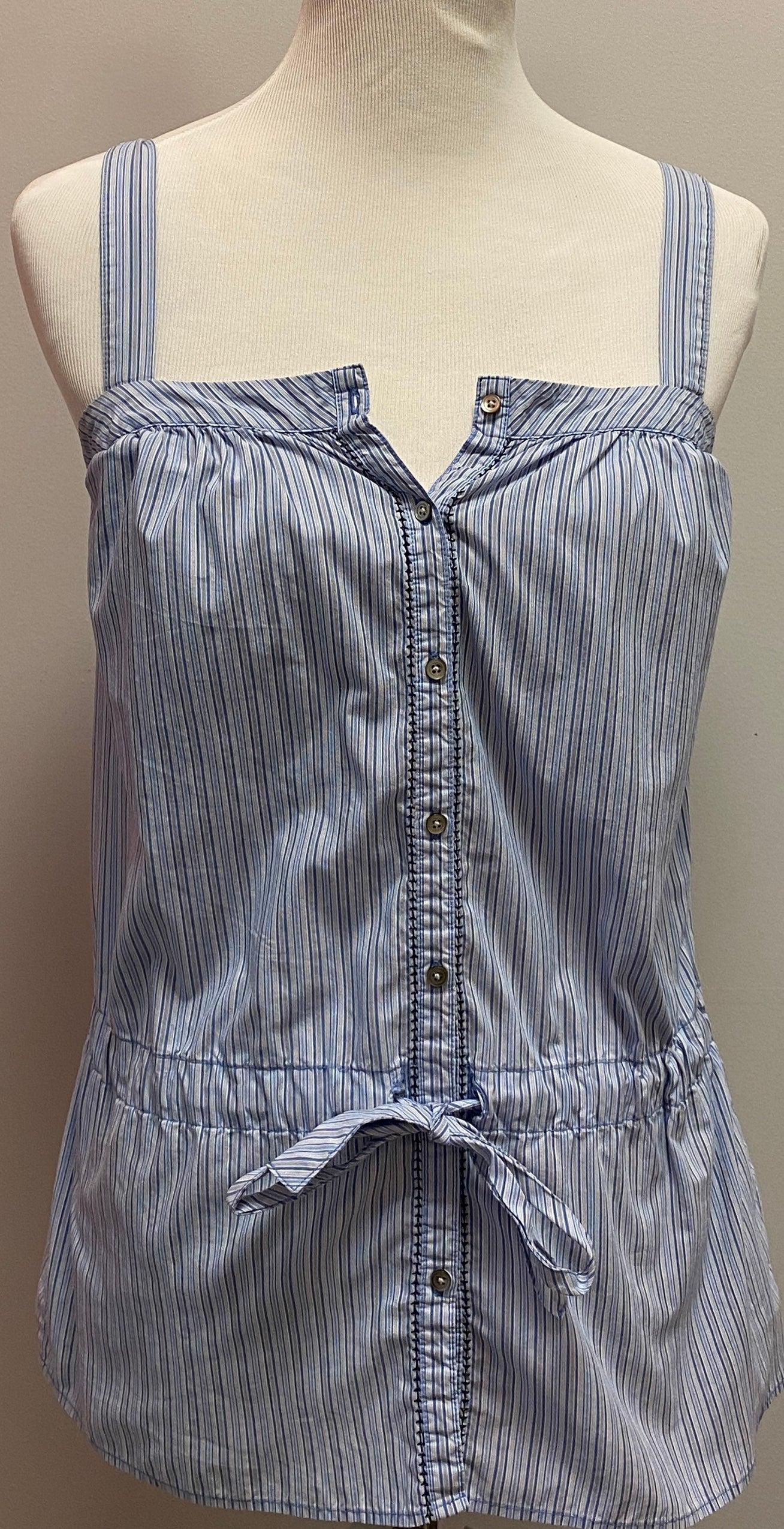 Calvin Klein  Blue striped Top (XS) image 1