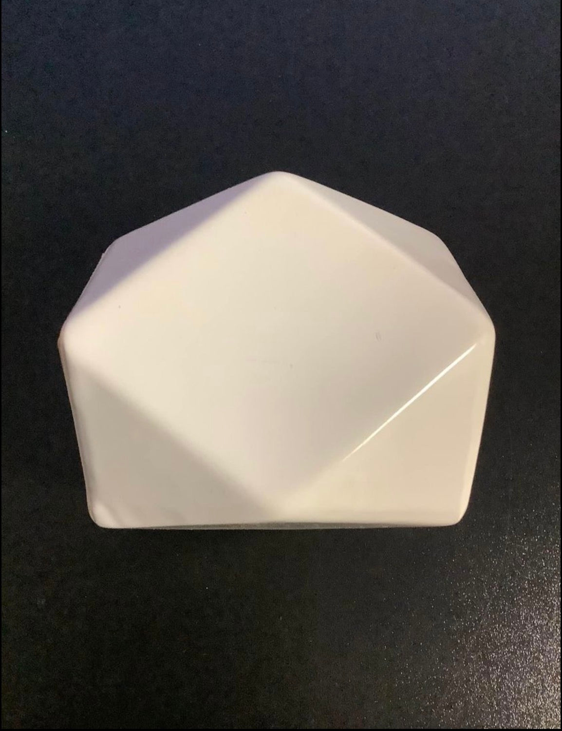 2 Geometric white tea light candle holders image 3