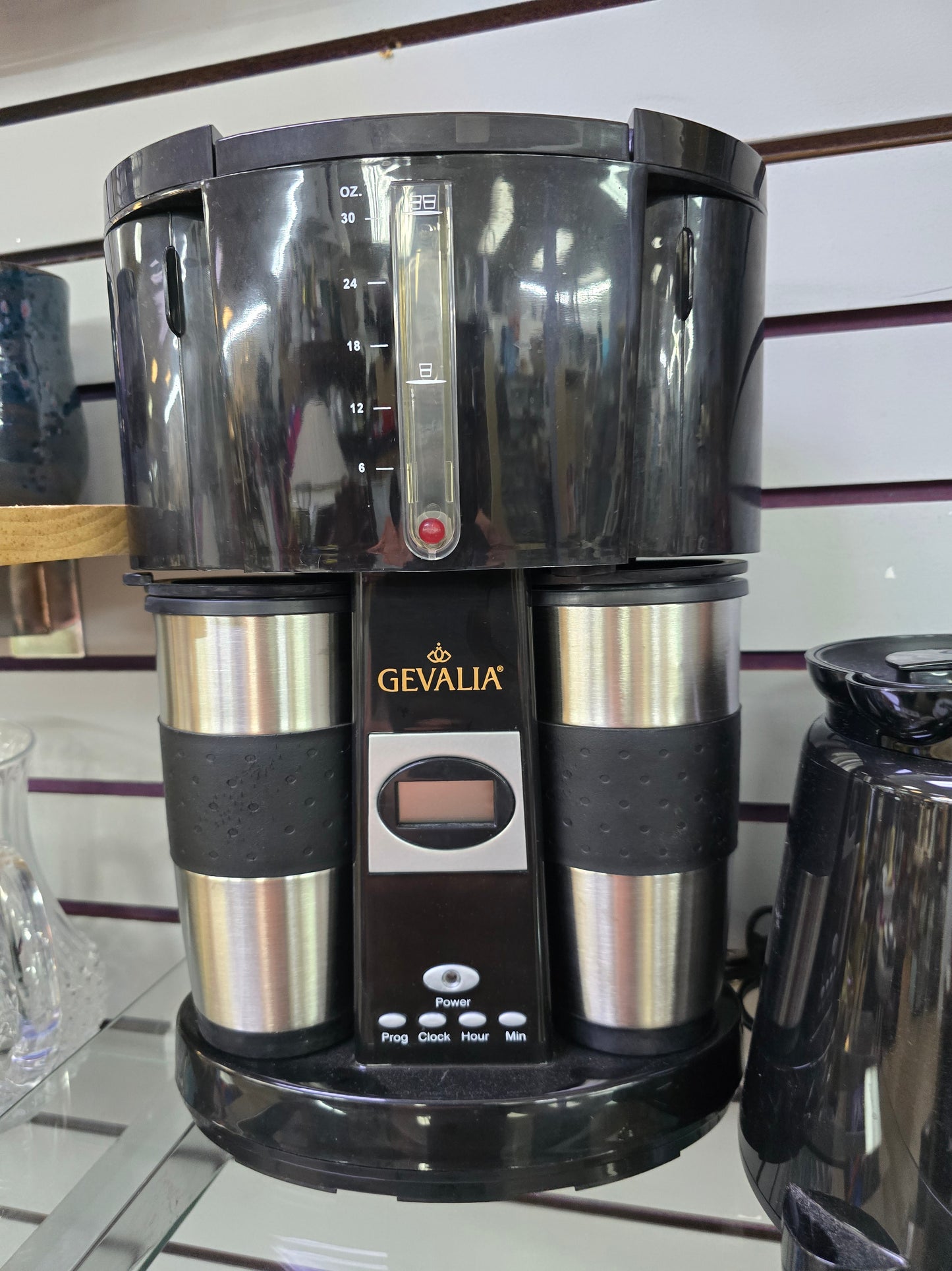 Gevalia Programmable Coffee Maker for Two With 2 Stainless Steel Mugs Ws-02a image 0
