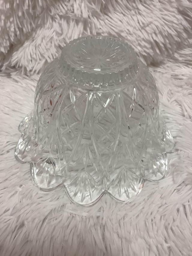 vintage clear glass bowl image 2