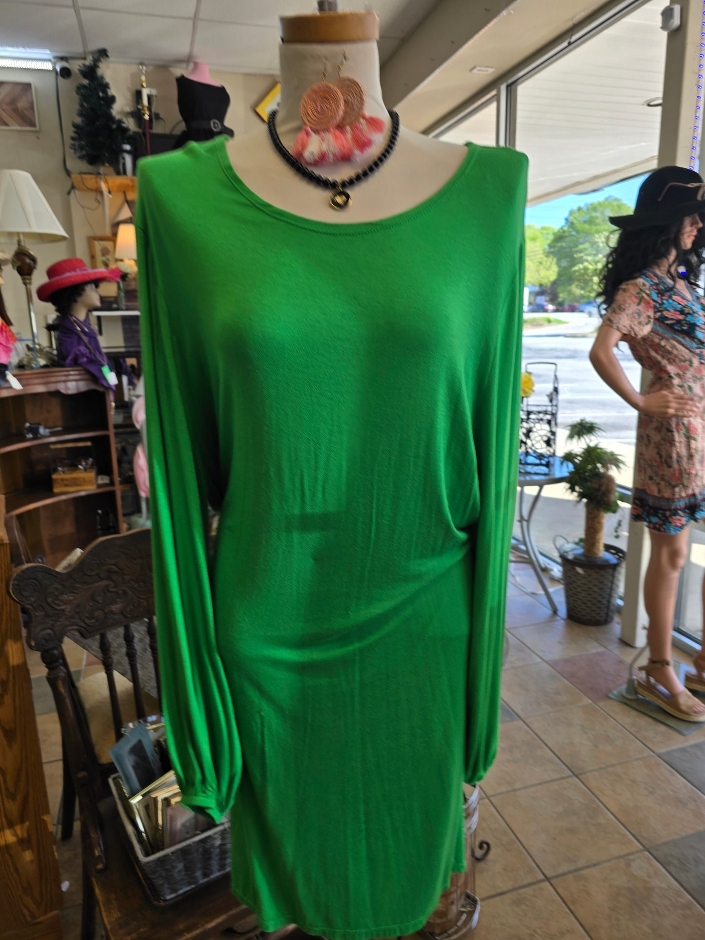 Green dress size 3X image 4