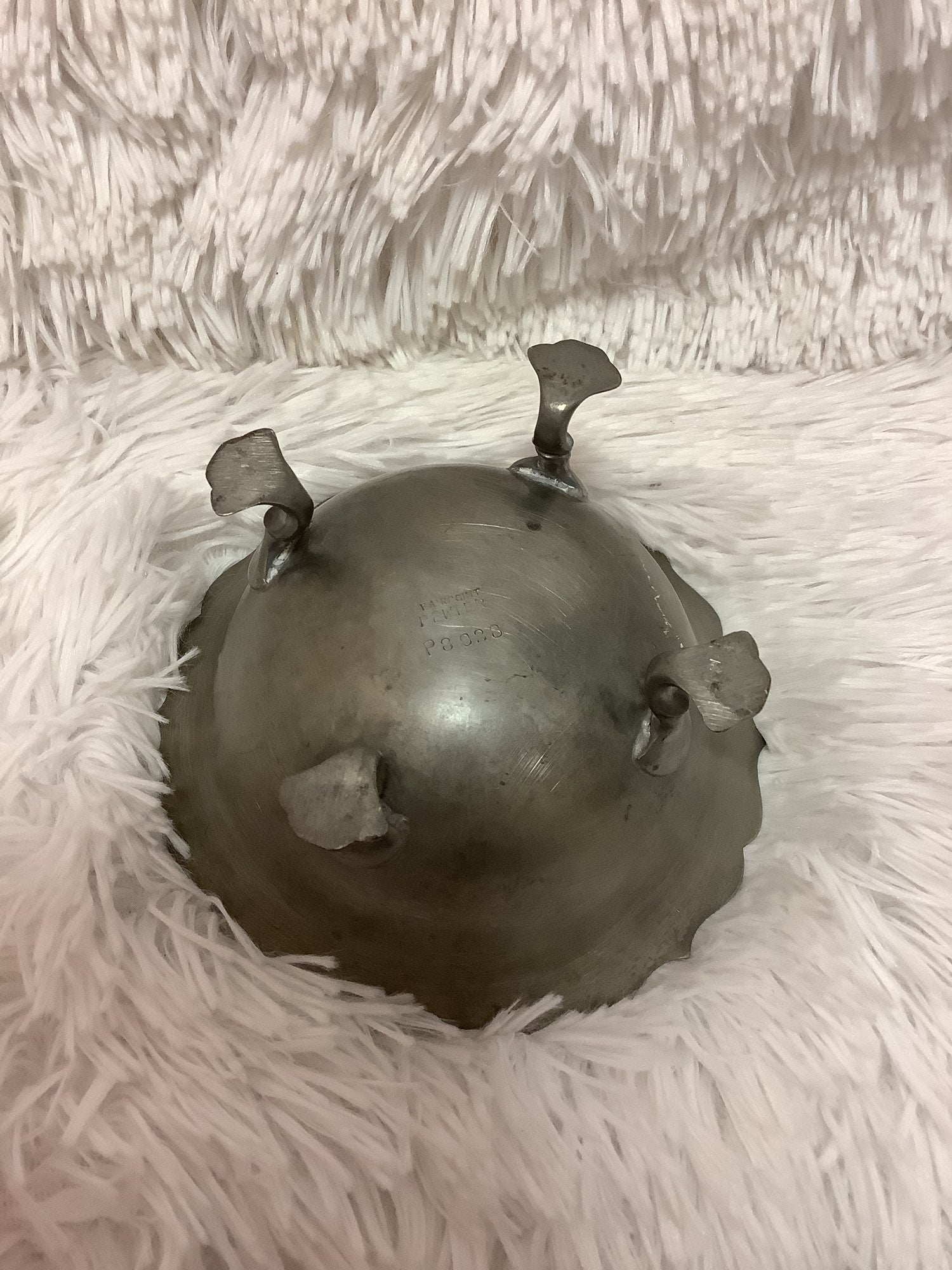Vintage Pairpoint Pewter P8028 four leg Bowl image 2