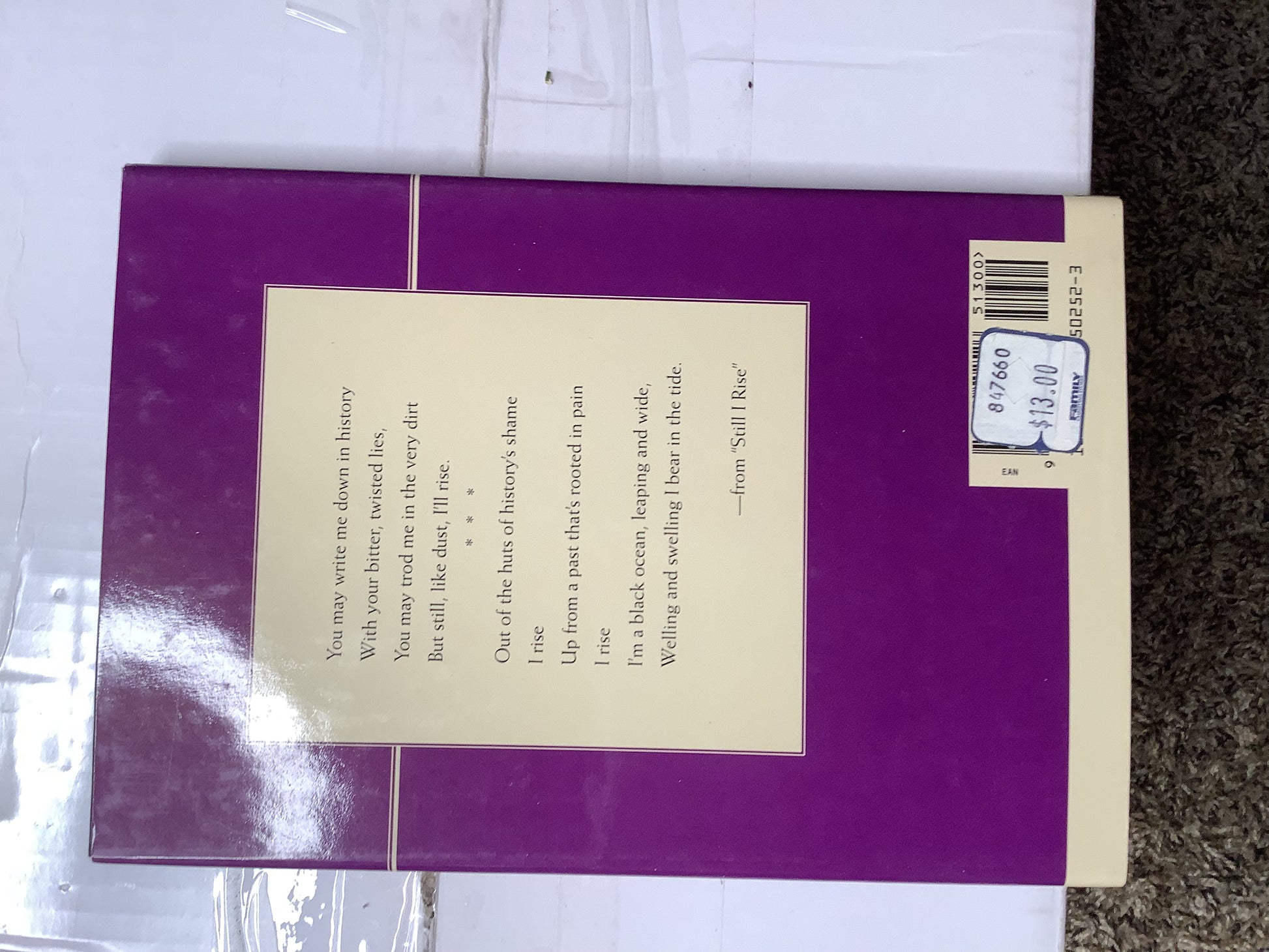 And Still I Rise” by Maya Angelou – Hardcover Book image 3