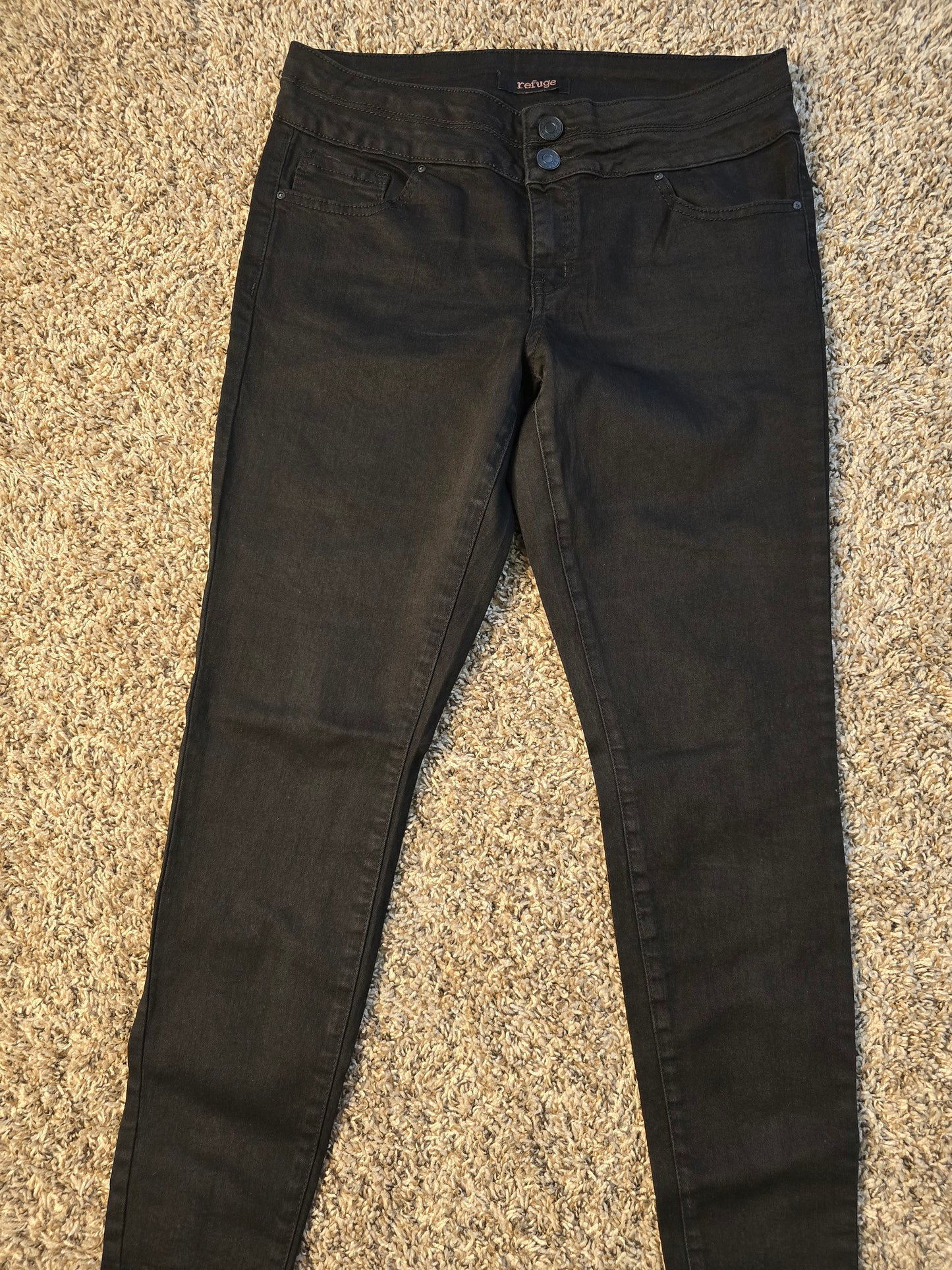 Refuge Black High-Waist Skinny Jeans – Sleek & Flattering Fit image 2
