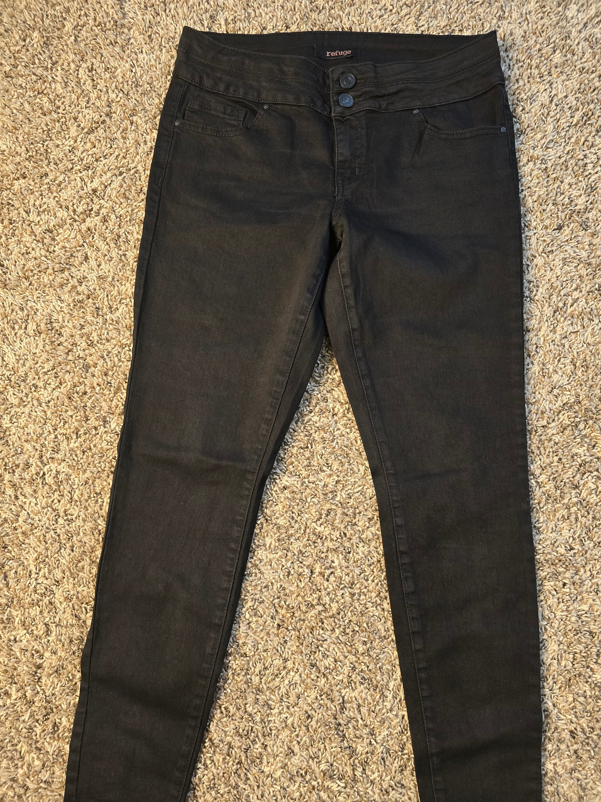 Refuge Black High-Waist Skinny Jeans – Sleek & Flattering Fit image 2