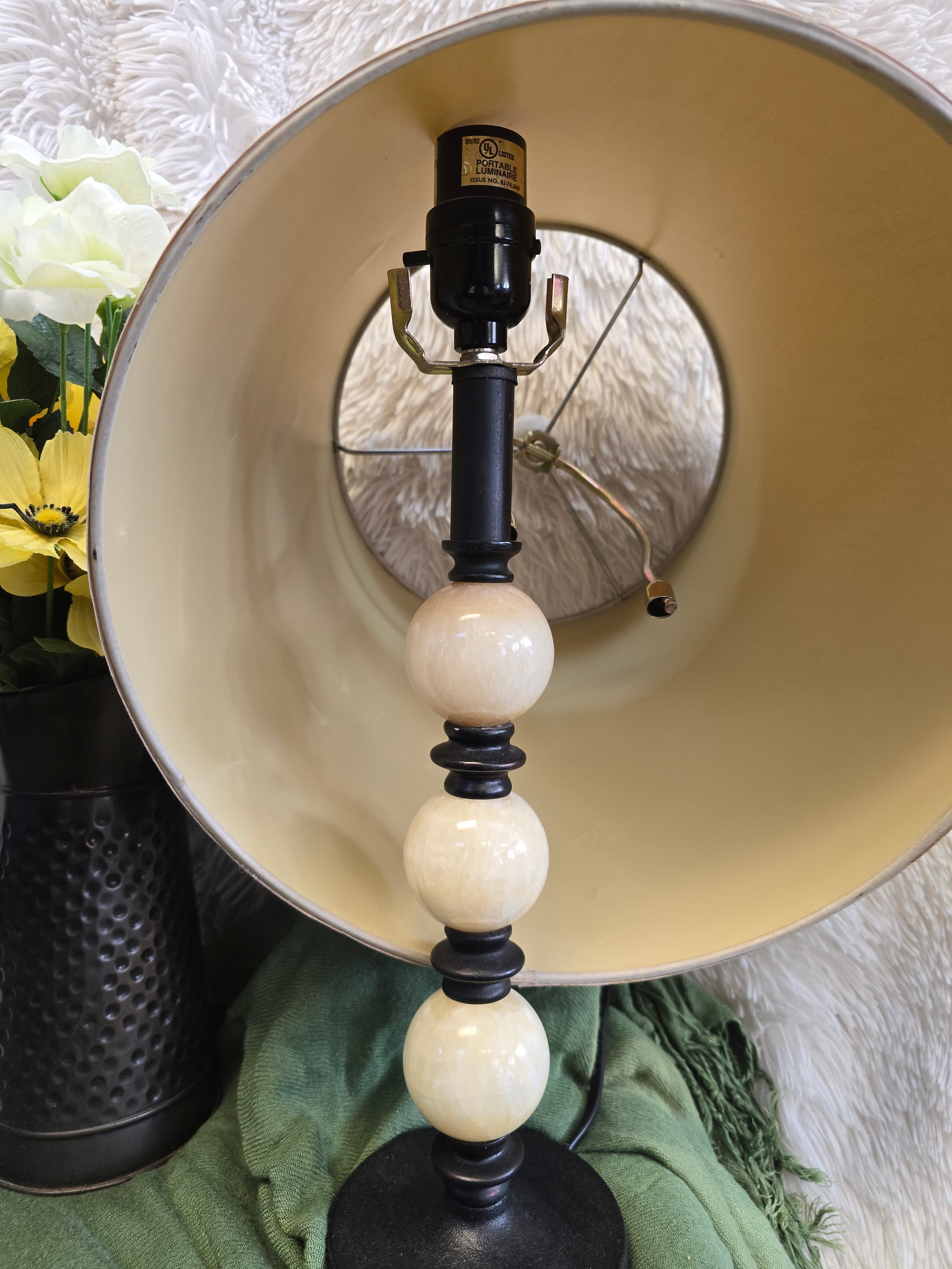 Accent marble tone lamp 16inch image 2