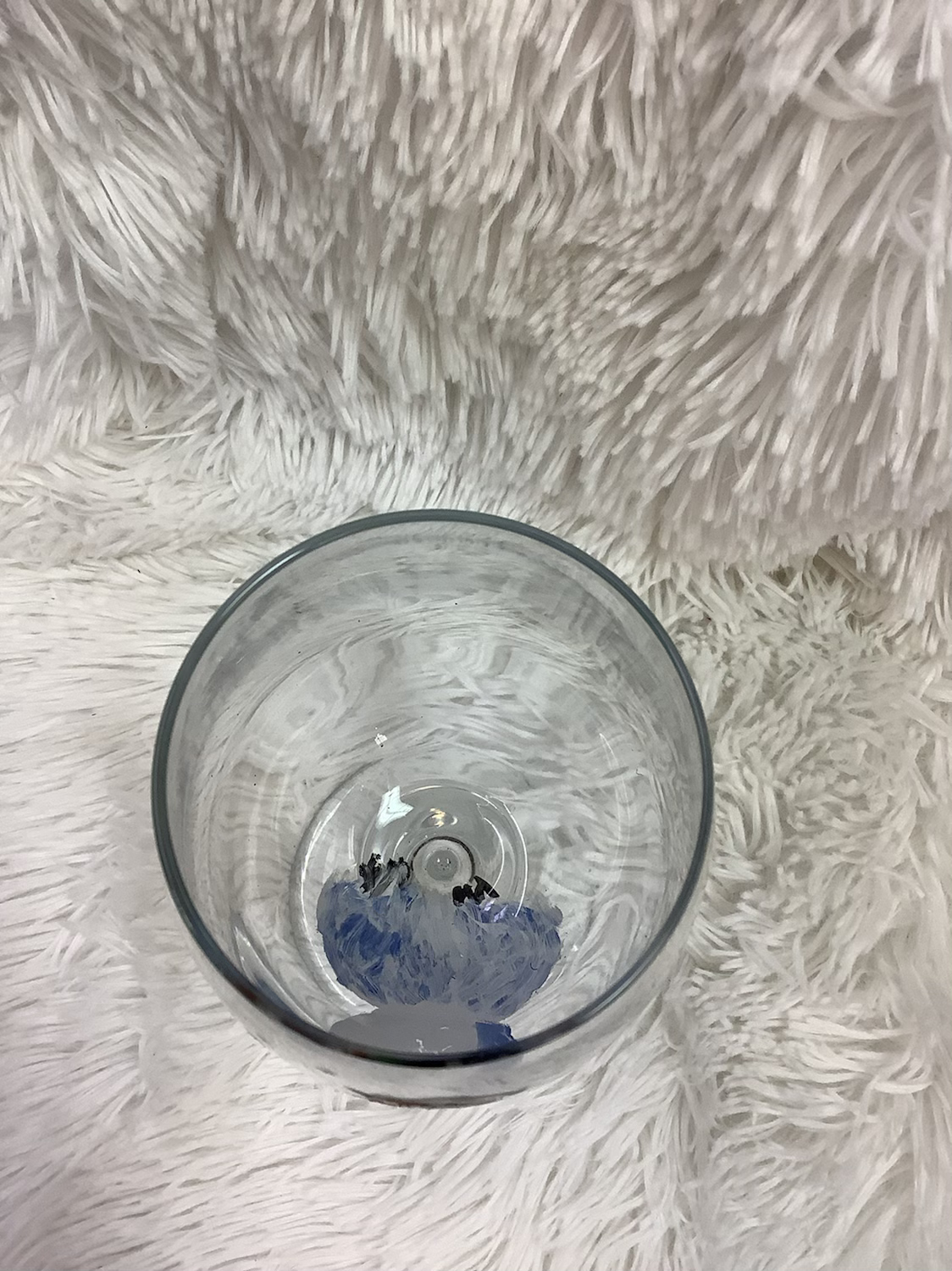 Hand painted snowman glass image 6