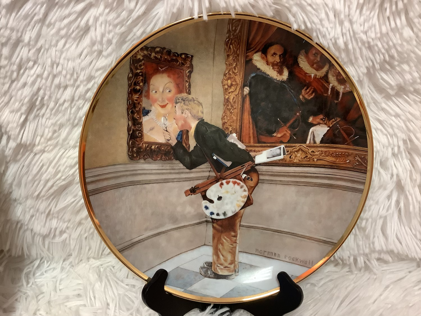 Norman Rockwell “the artist” plate image 0