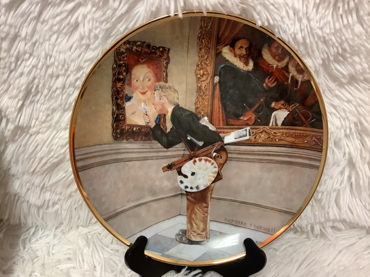 Norman Rockwell “the artist” plate image 0