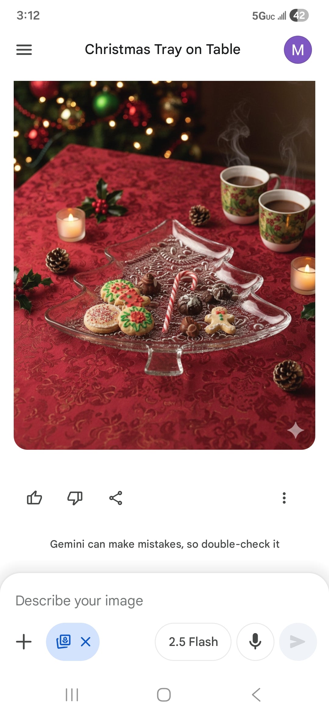 Christmas glass serving platter  image 0