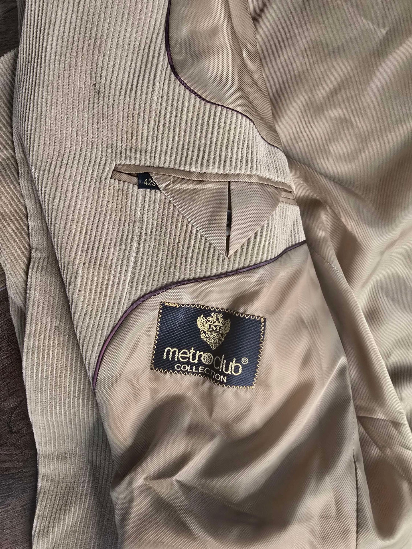 Metro club collection Corduroy jacket size 42s image 7