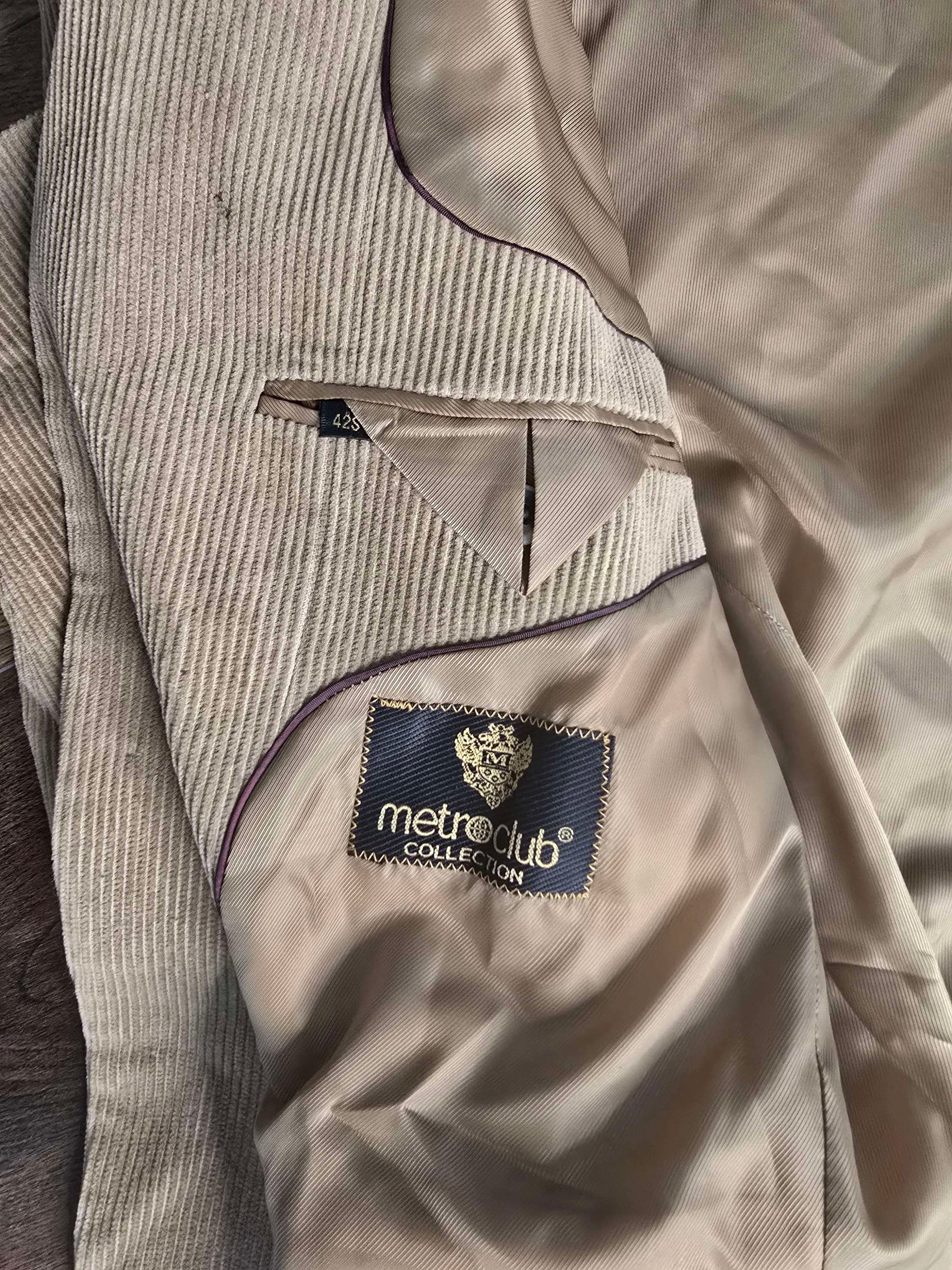 Metro club collection Corduroy jacket size 42s image 7