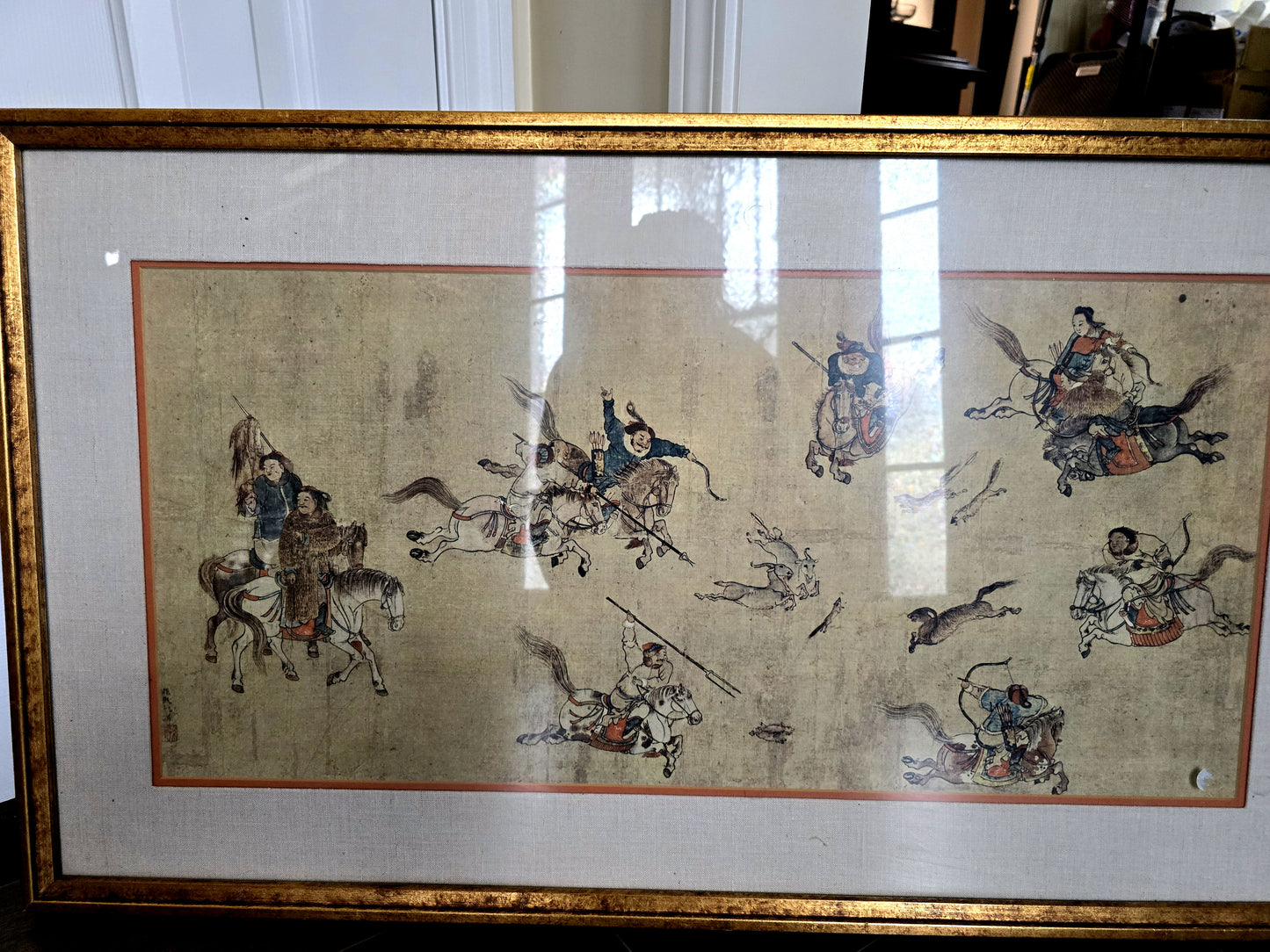 Catalda oriental frame wall art 21x36 image 1