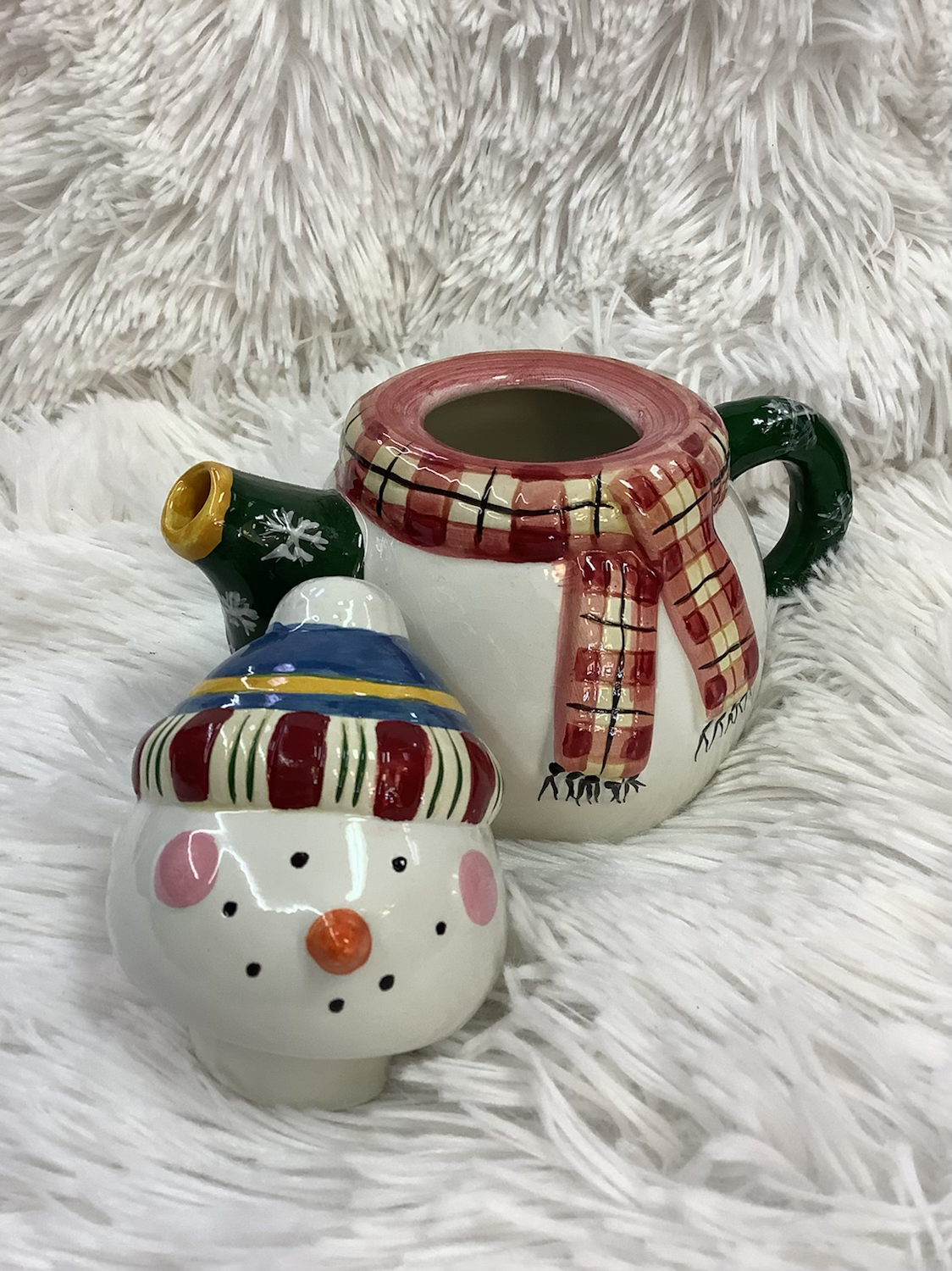 Mini snowman tea pot image 2