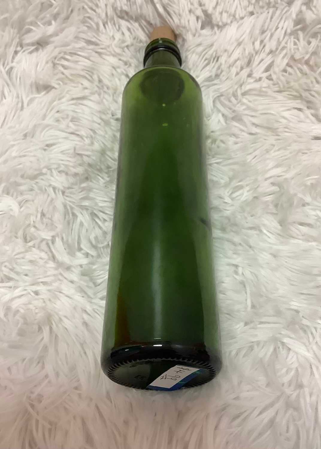 Straight side dark green bottle image 1