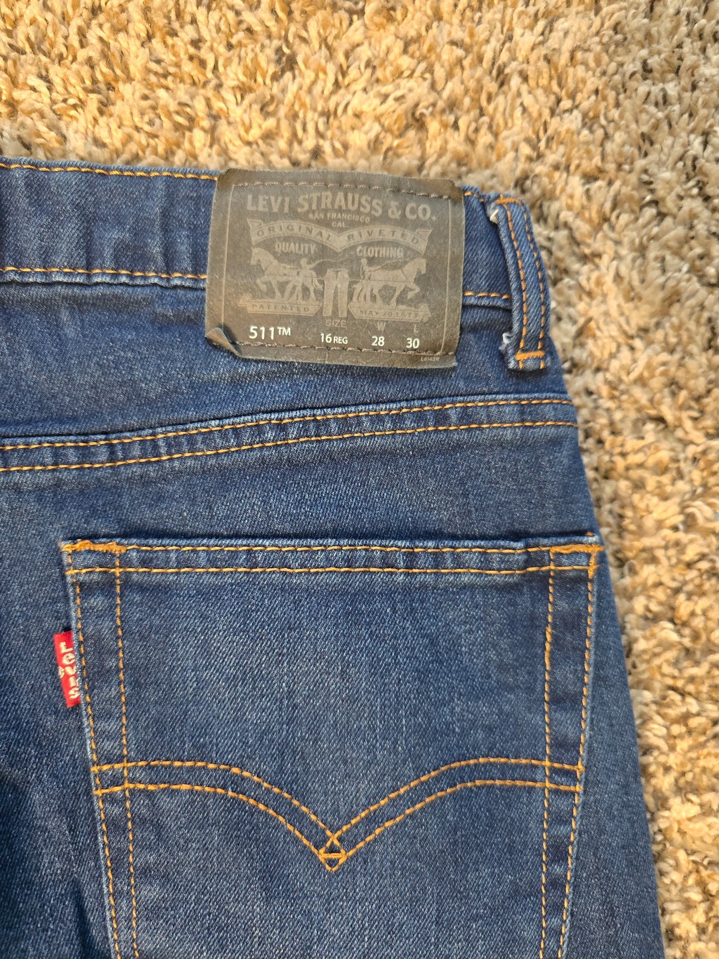 Levi’s 511 Slim Fit Jeans – 28/30 Classic Dark Wash Denim image 7