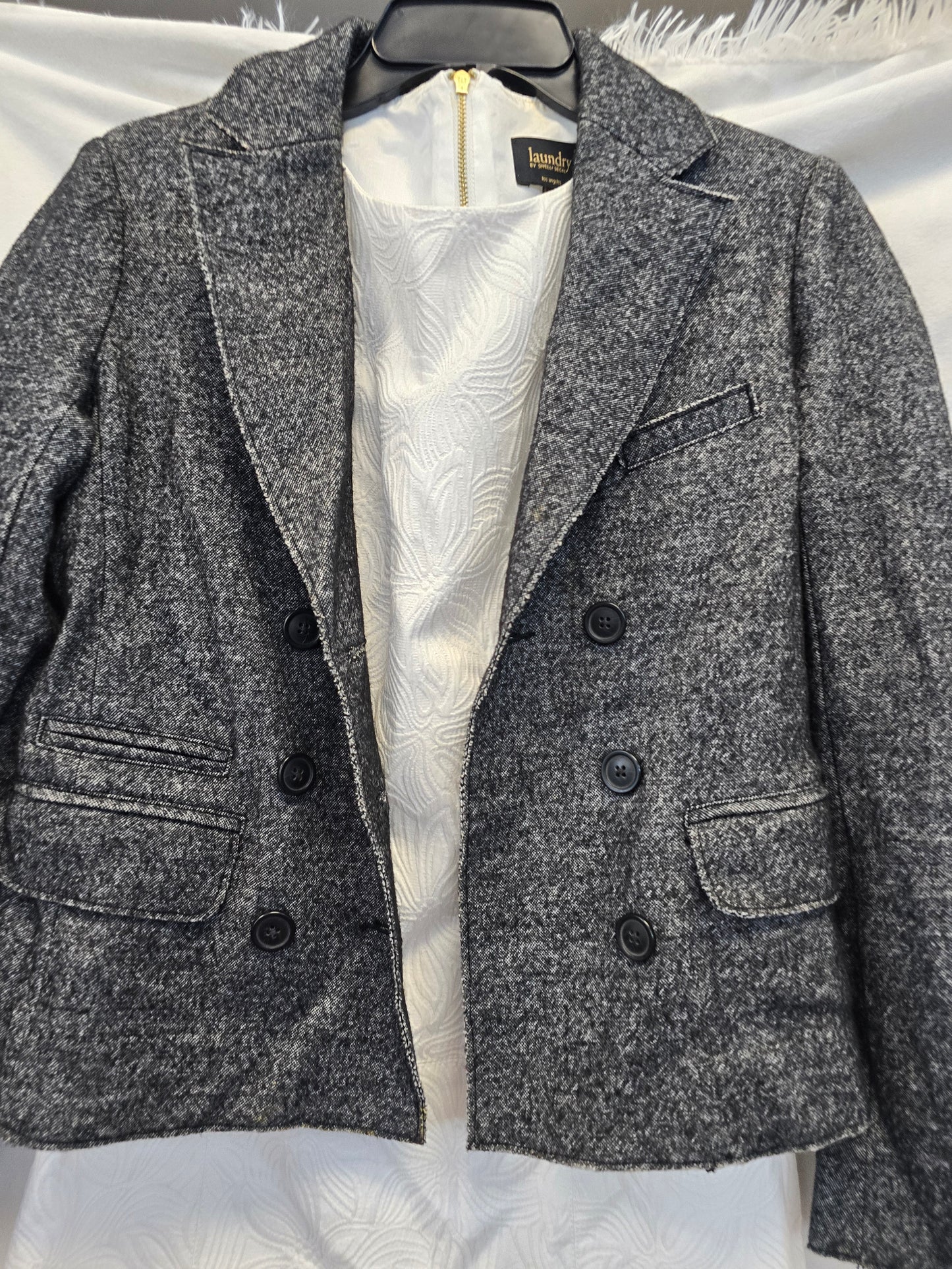 J crew gray blazer size 0 image 2