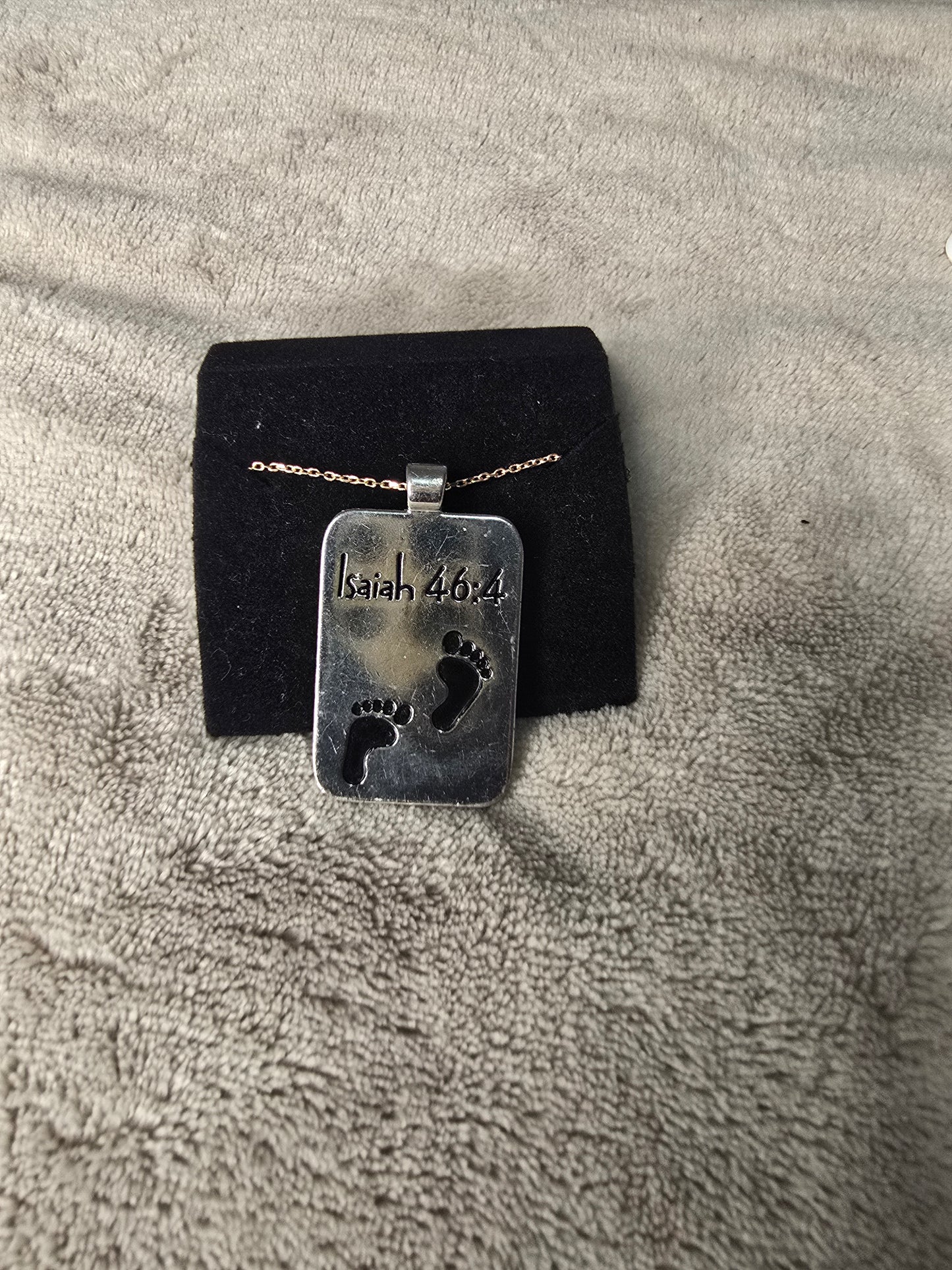 Inspirational Scripture Pendant – Isaiah 46:4 (Pendant Only) image 7