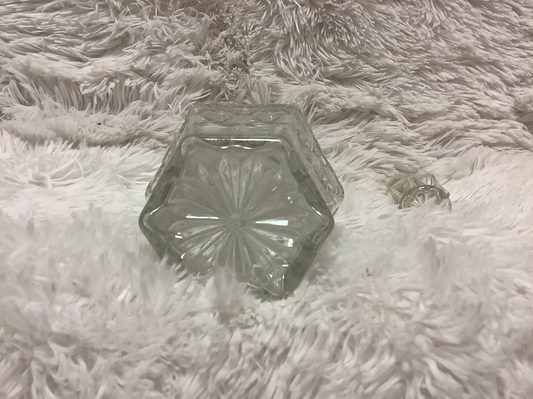 Vintage glass decanter with stopper image 1