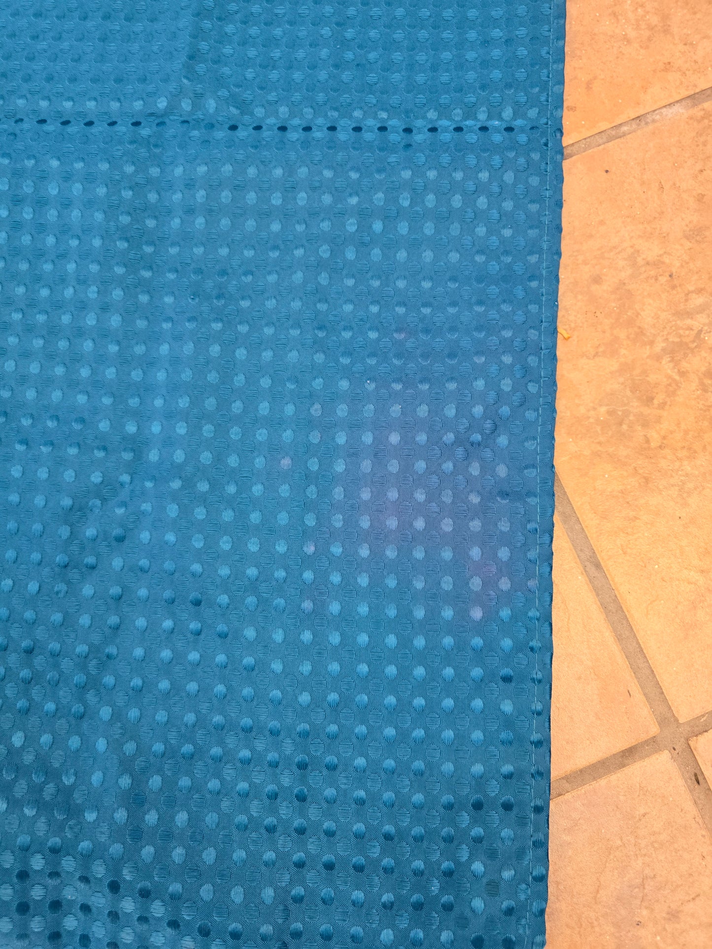 Blue shower curtain image 3
