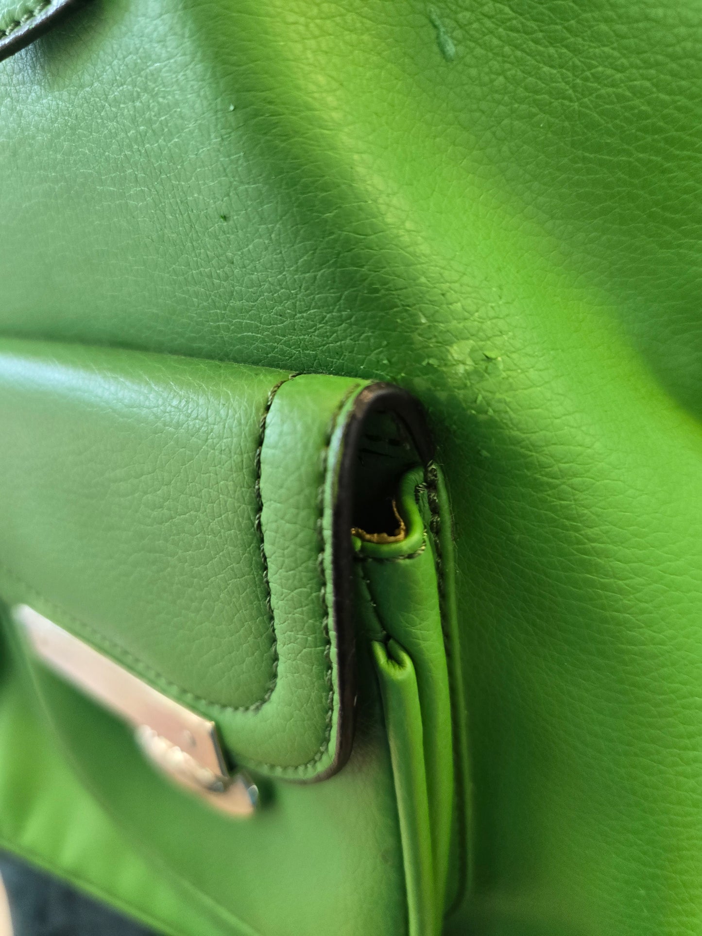 Lime green bag/purse image 3