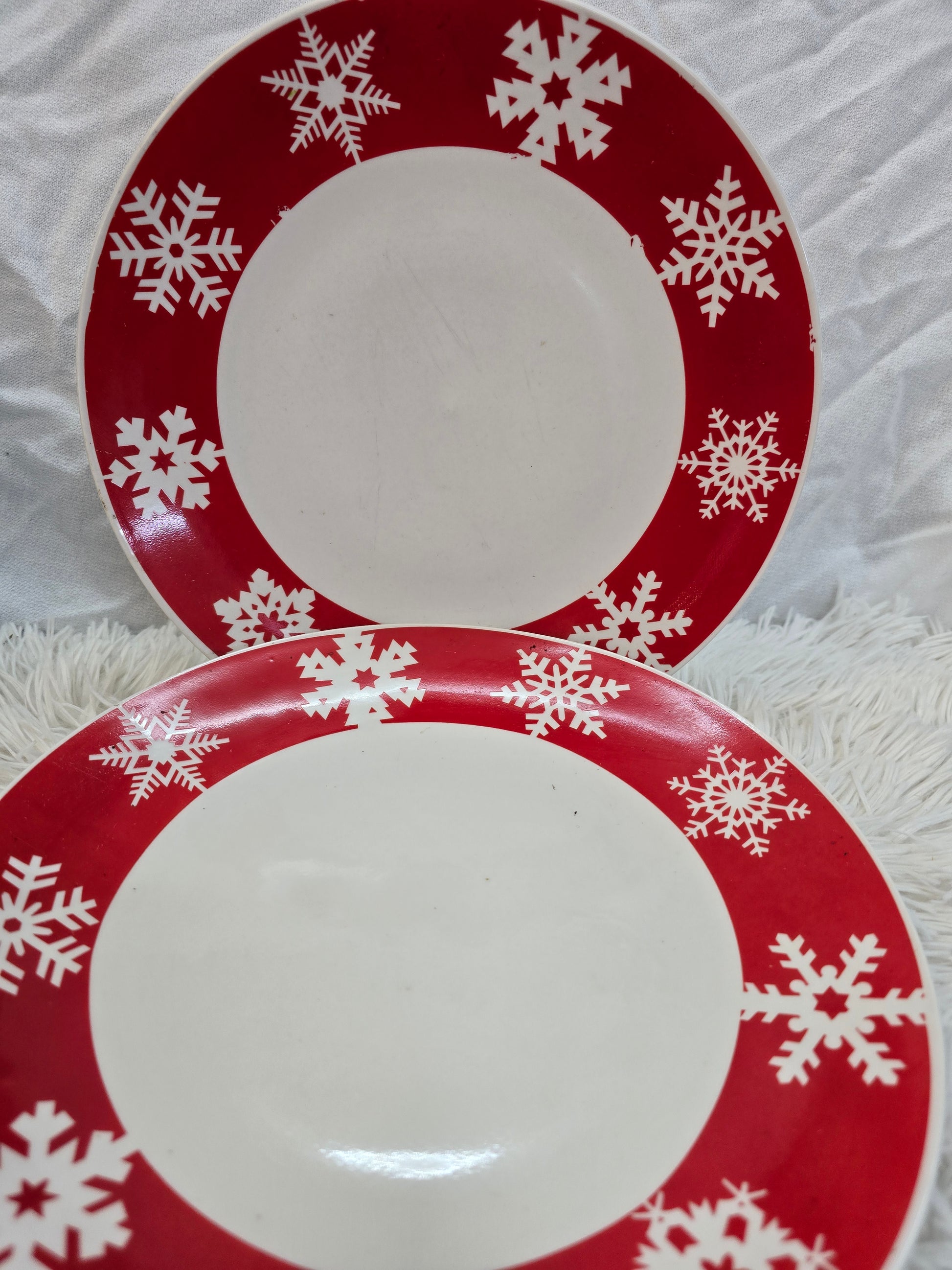 Snowflakes Christmas plates image 0