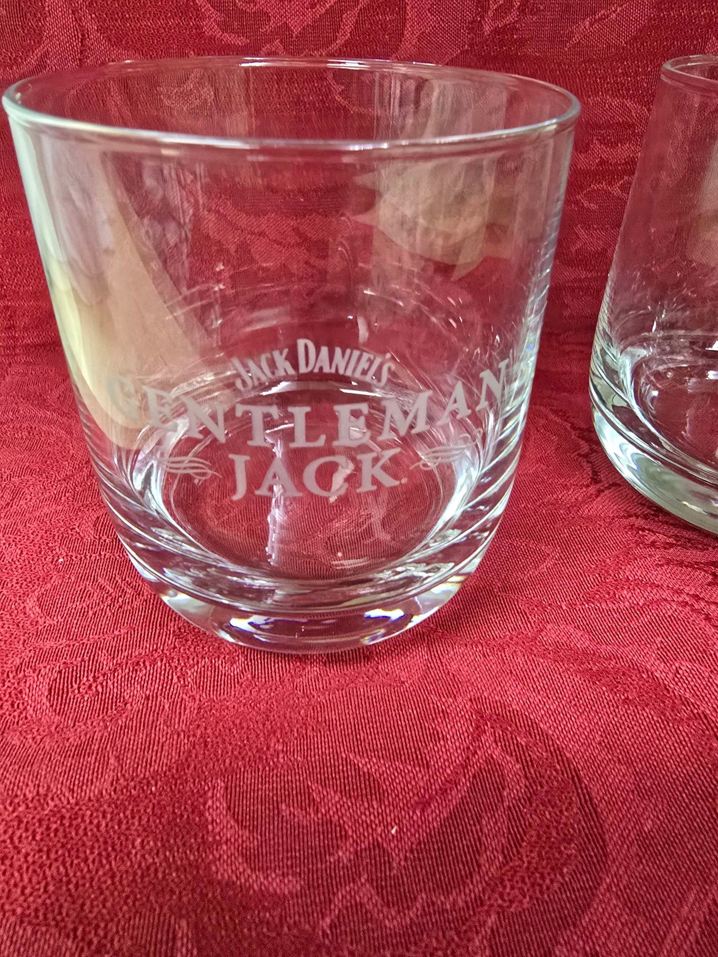 Pair Jack Daniel whiskey glass image 1