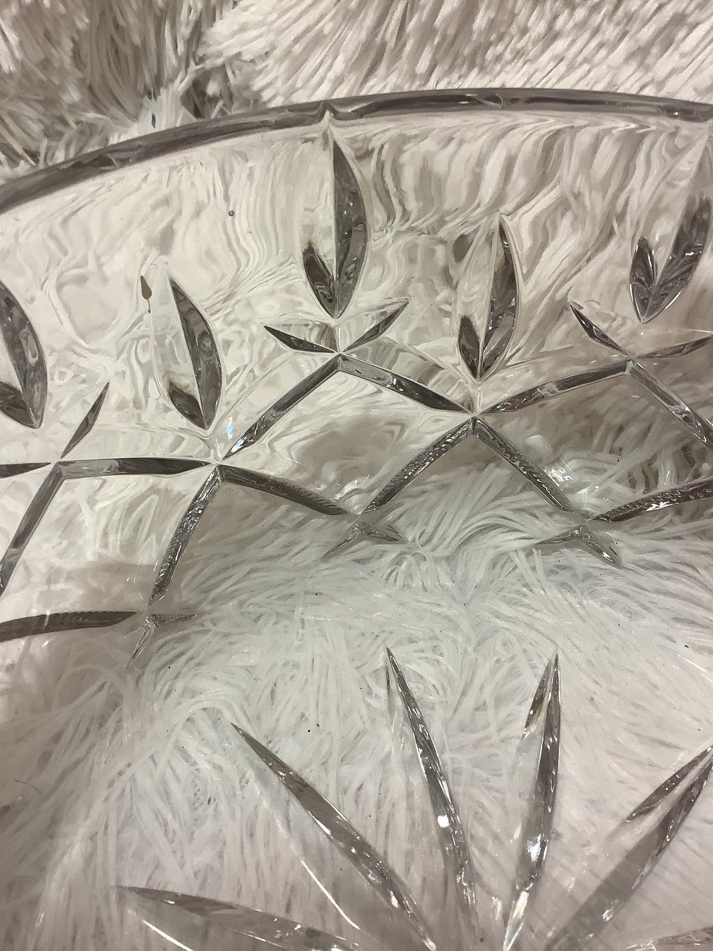 Large decorated glass bowl image 3