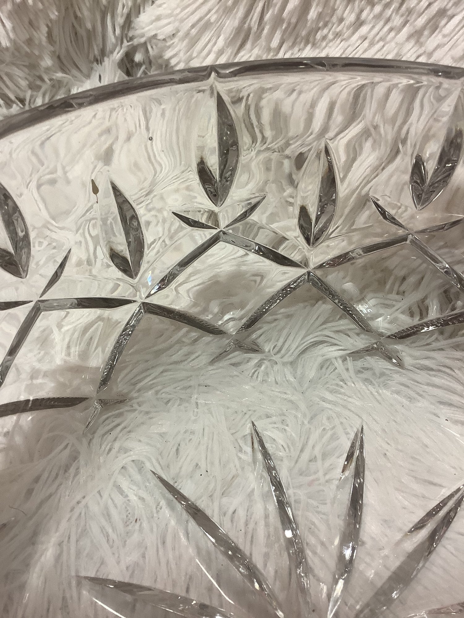 Large decorated glass bowl image 3